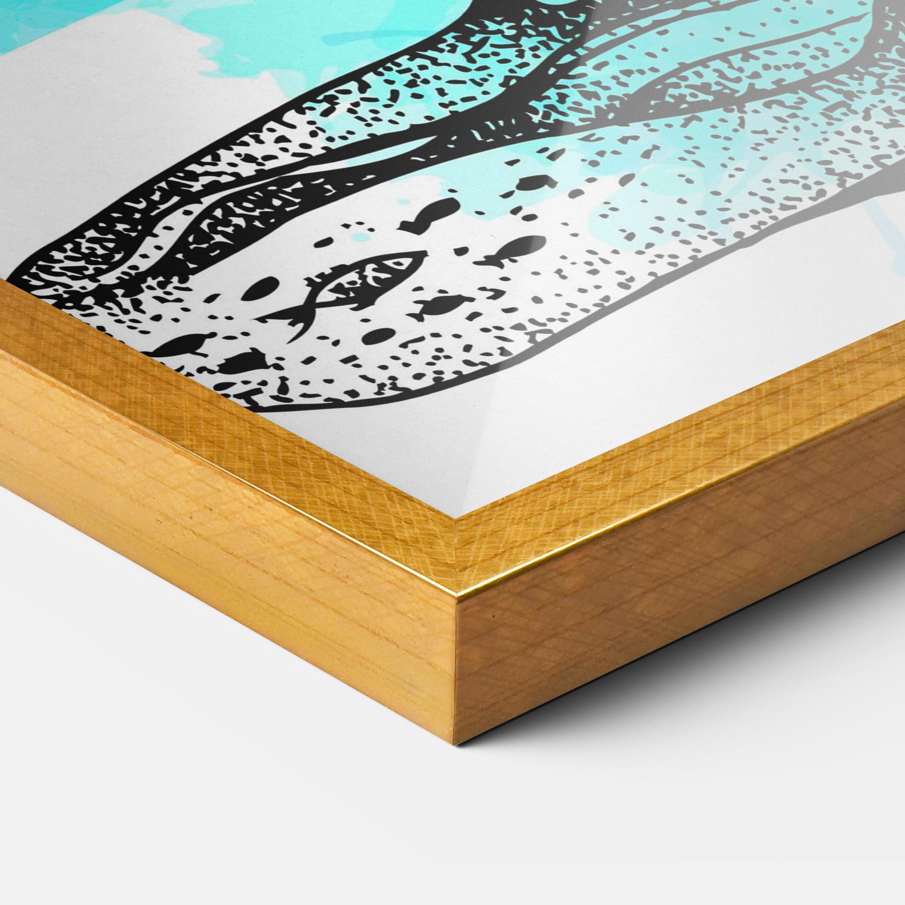 Gerahmte Poster Yoga Triangle mockup 3