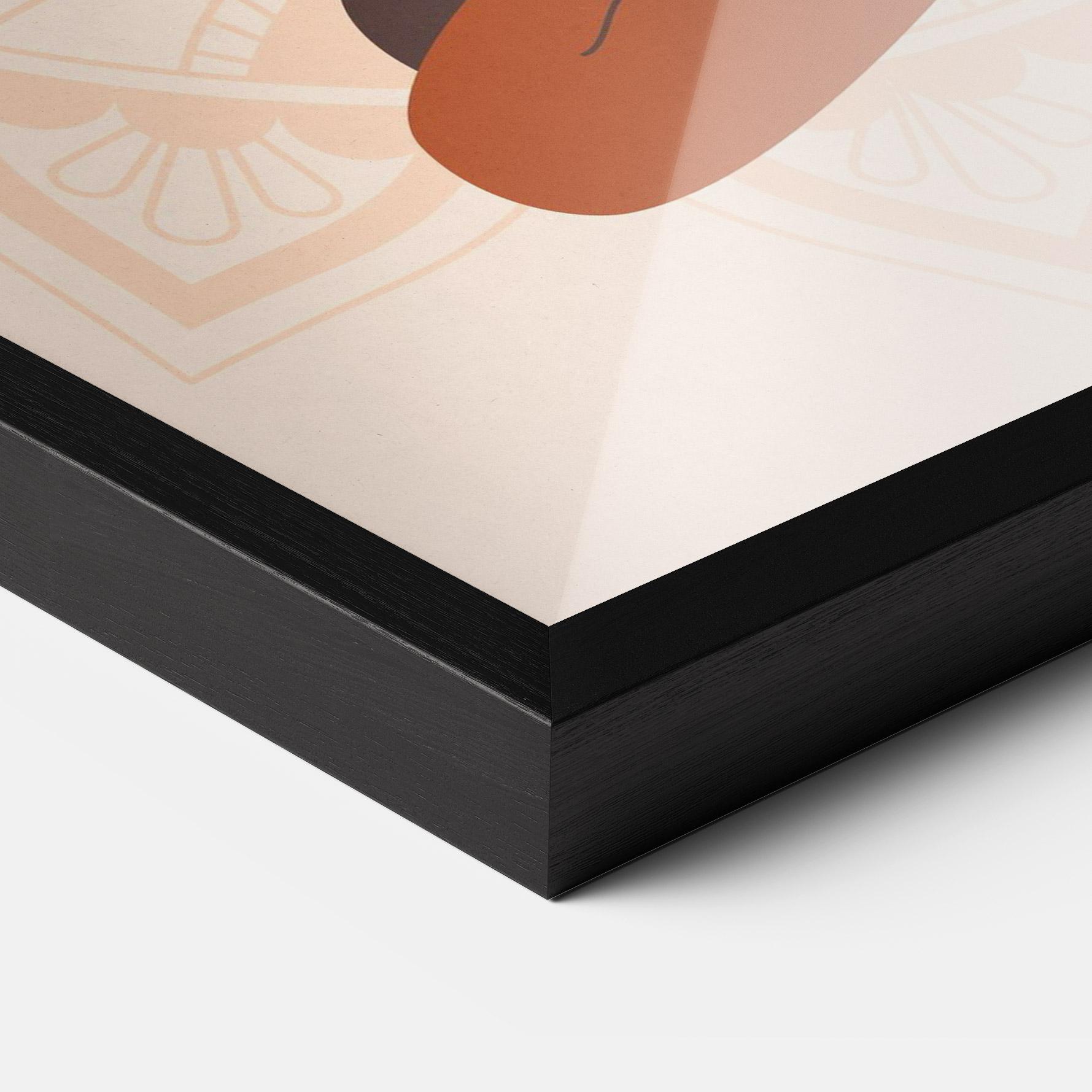 Gerahmte Poster Moon Sun Meditation mockup 3