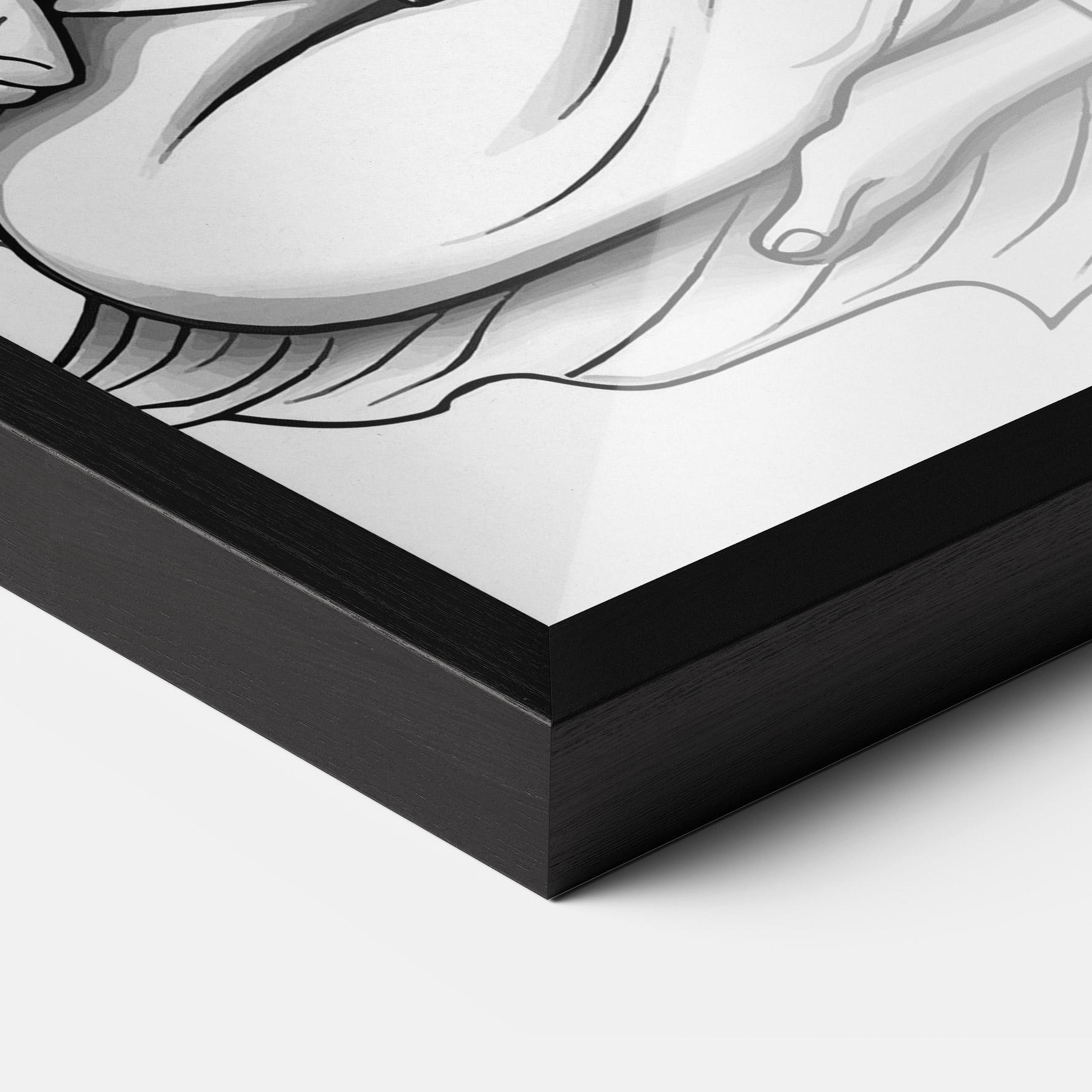 Gerahmte Poster Yoga Peace mockup 3