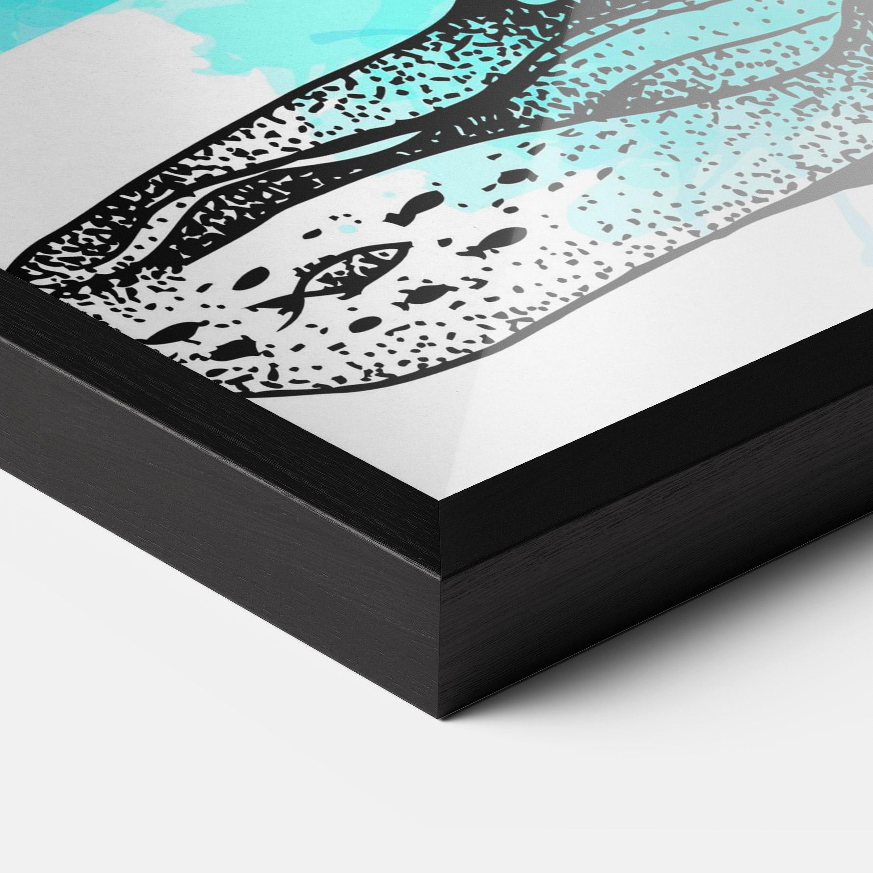 Gerahmte Poster Yoga Triangle mockup 3