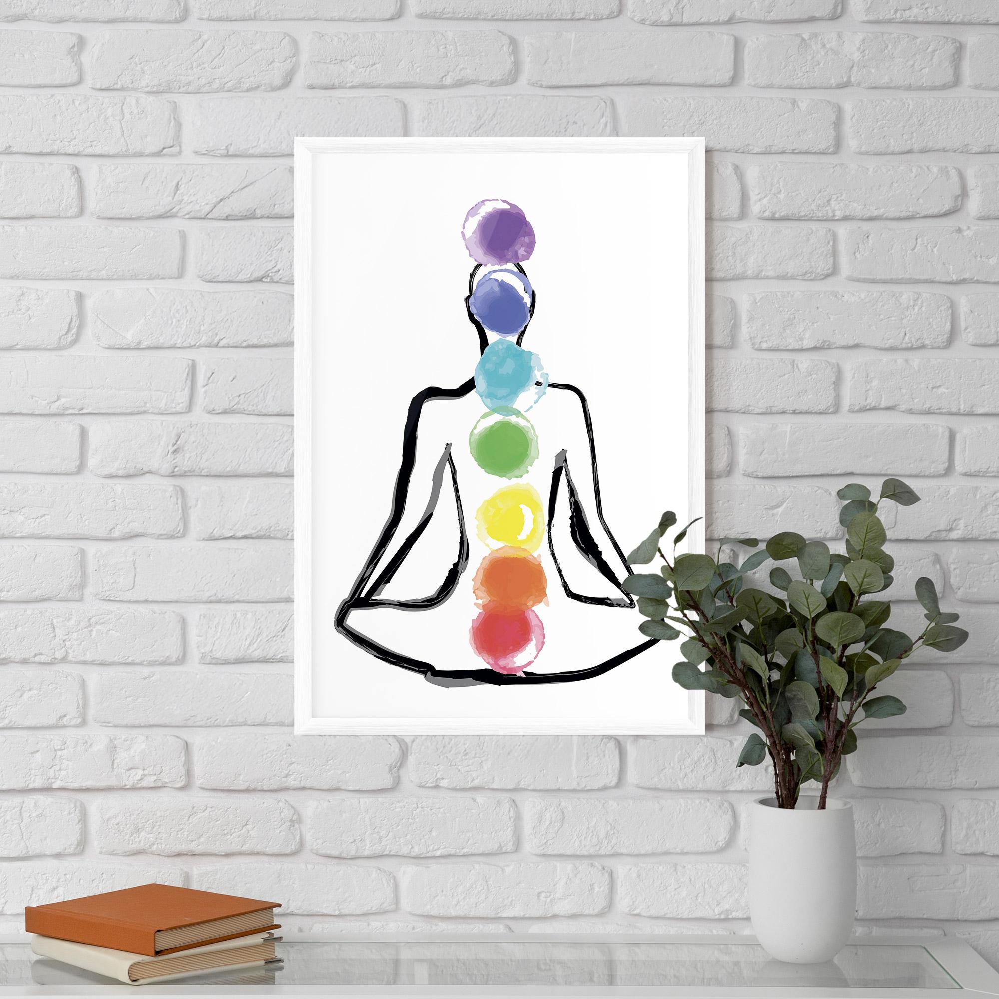 Gerahmte Poster Yoga Color mockup 5