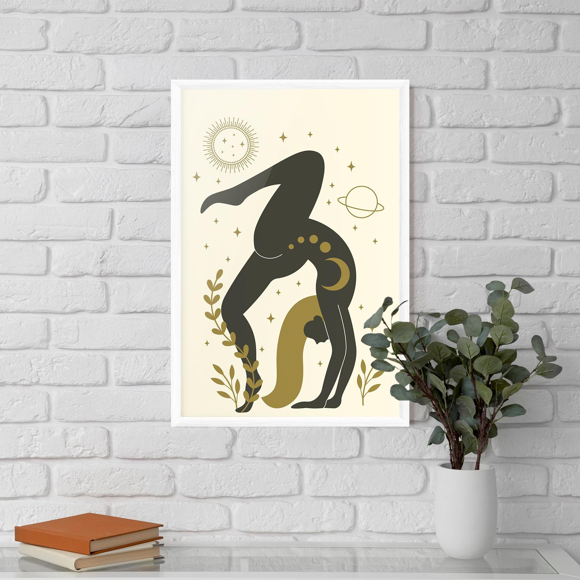 Gerahmte Poster Yoga Sun Pose mockup 5