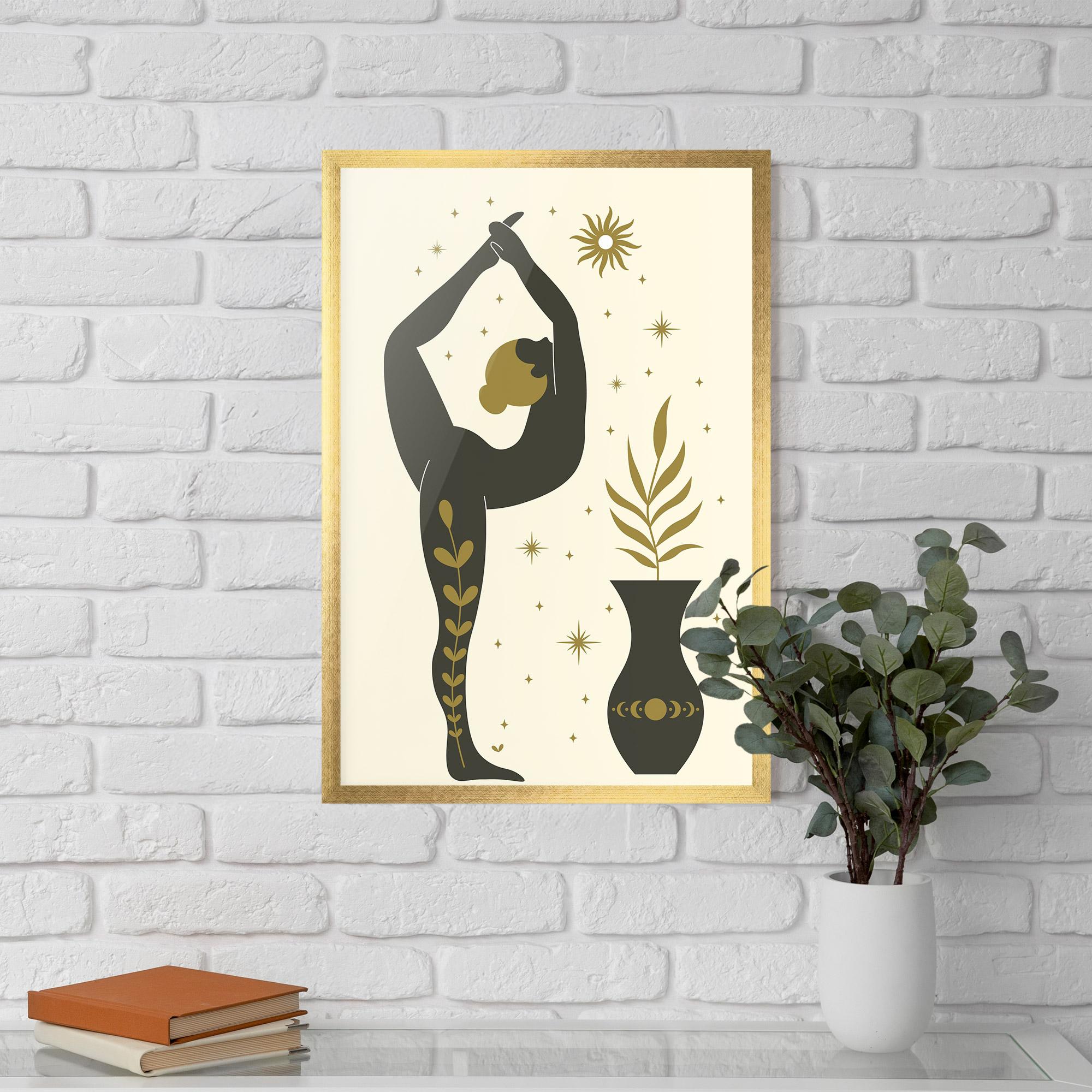 Gerahmte Poster Trivikramasana mockup 5