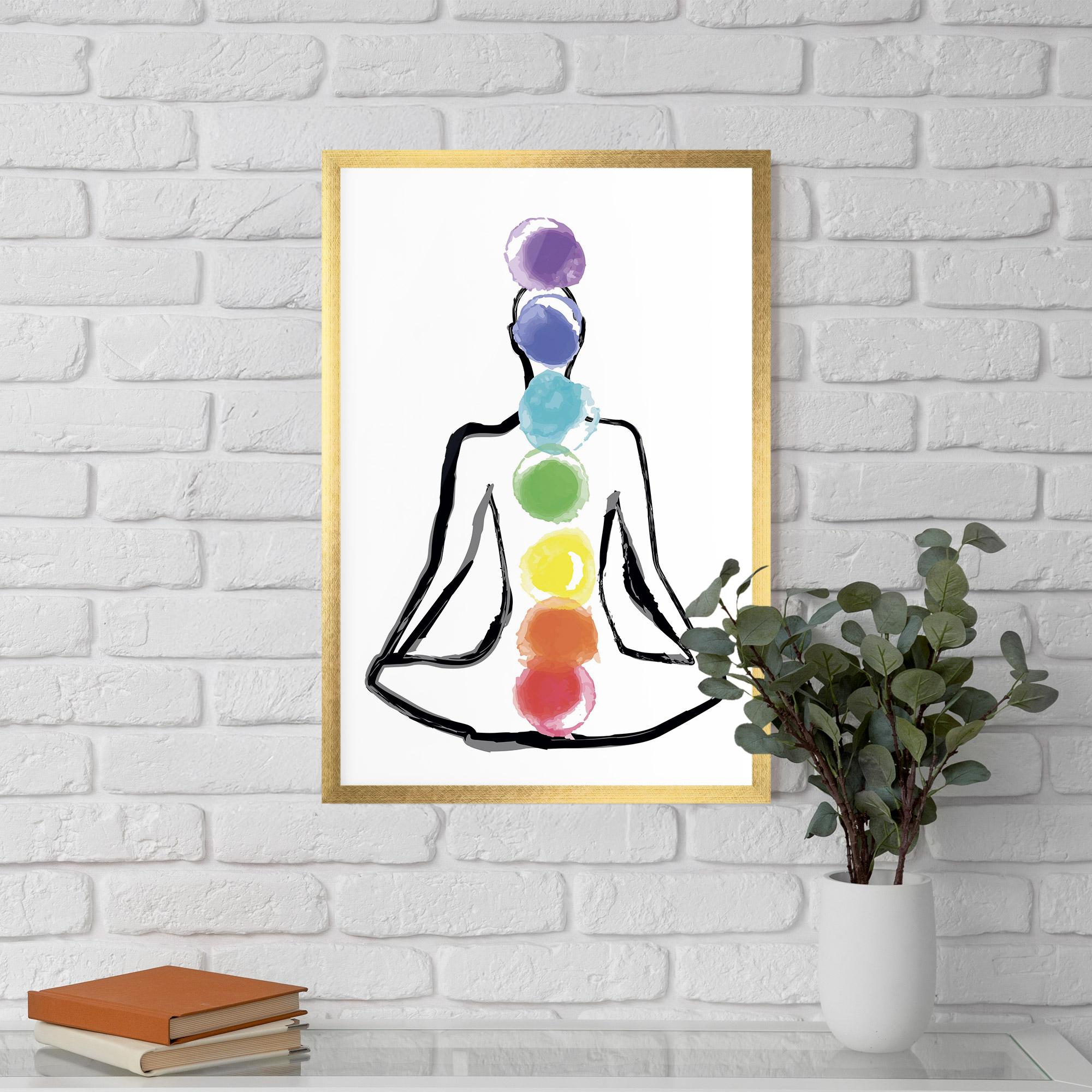 Gerahmte Poster Yoga Color mockup 5