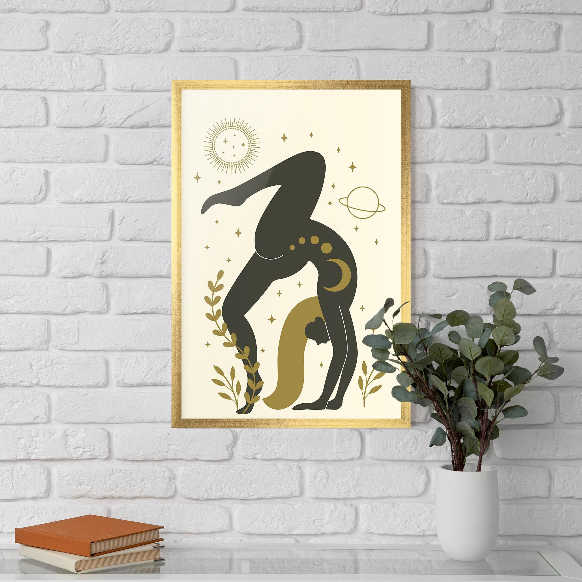 Gerahmte Poster Yoga Sun Pose mockup 5