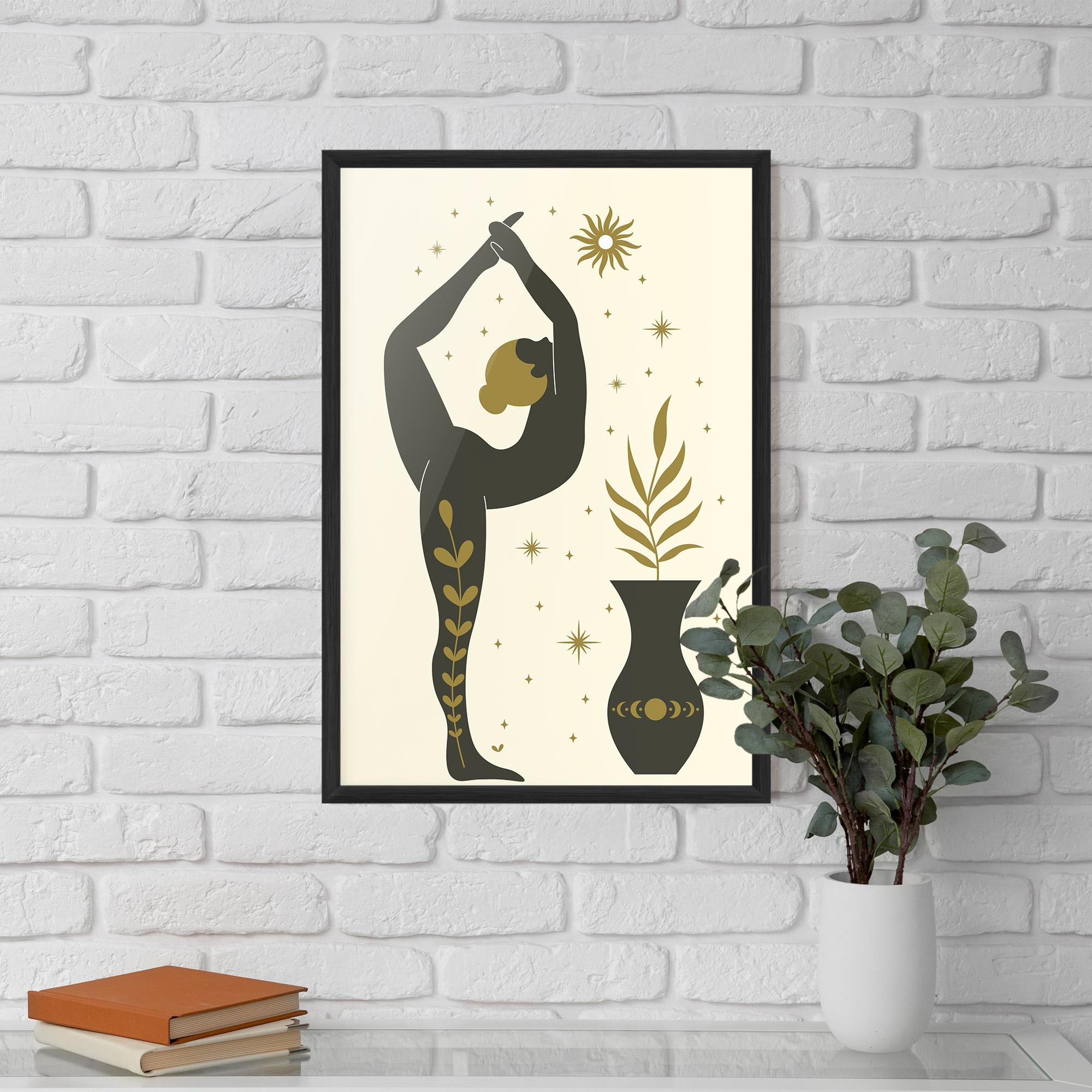 Gerahmte Poster Trivikramasana mockup 5