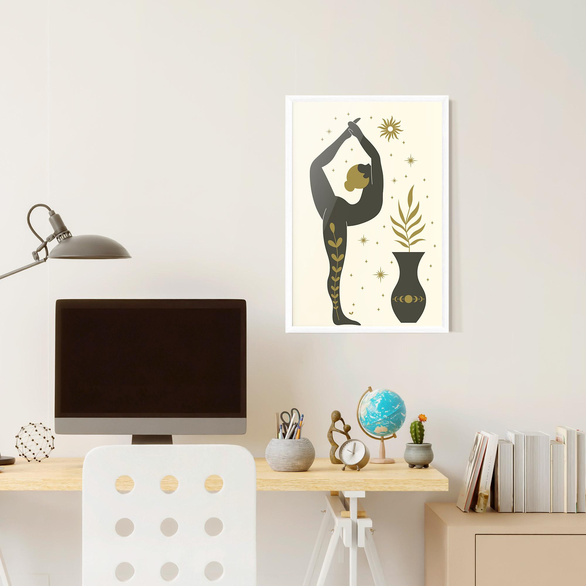 Gerahmte Poster Trivikramasana mockup 6