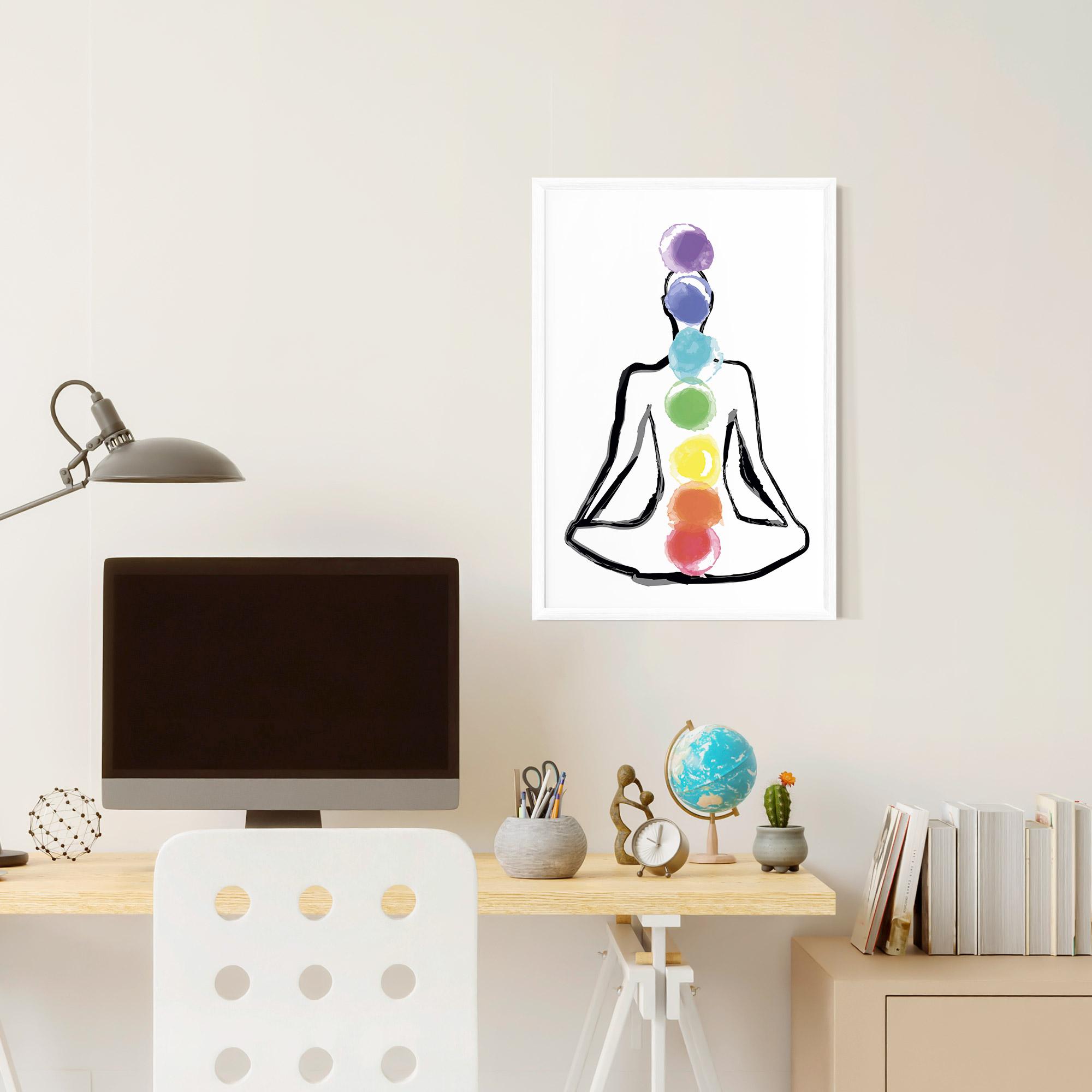Gerahmte Poster Yoga Color mockup 6
