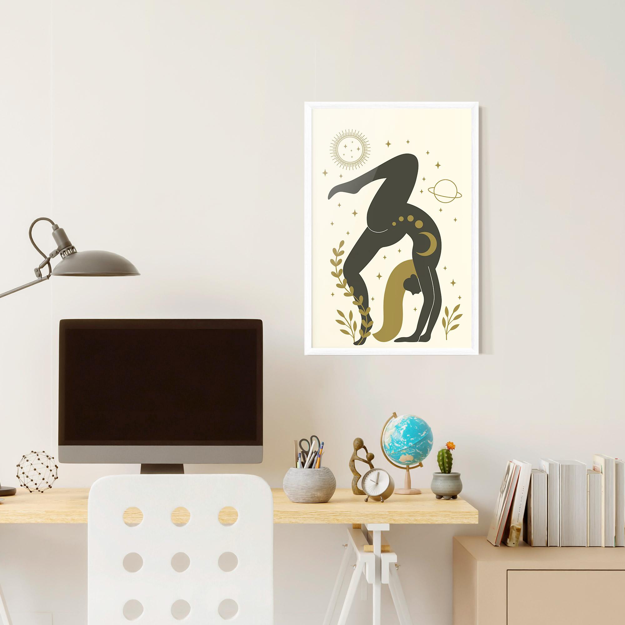 Gerahmte Poster Yoga Sun Pose mockup 6