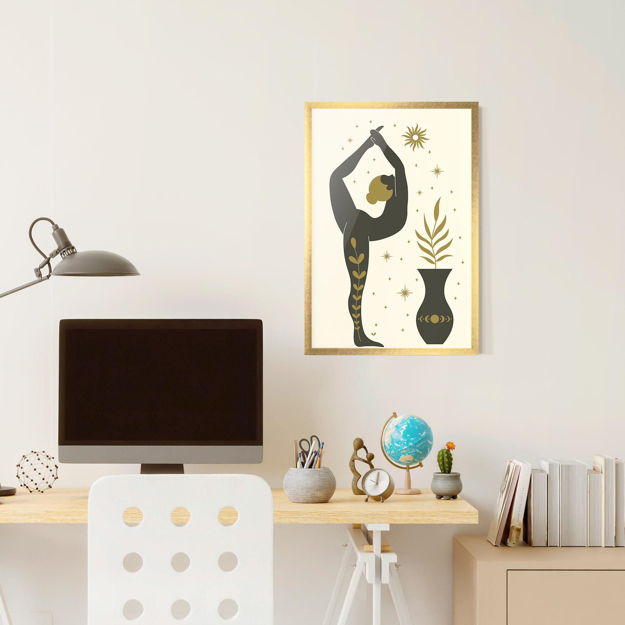 Gerahmte Poster Trivikramasana mockup 6