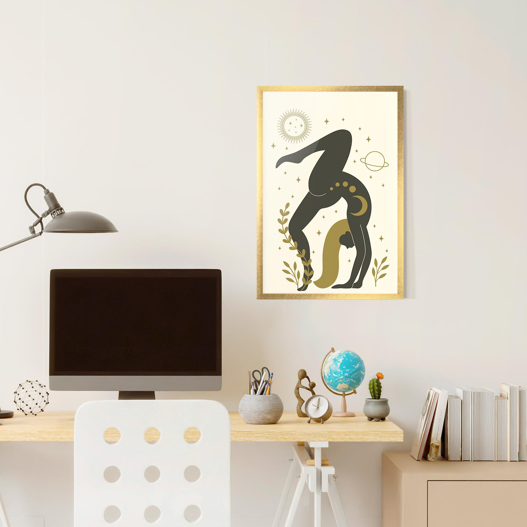 Gerahmte Poster Yoga Sun Pose mockup 6