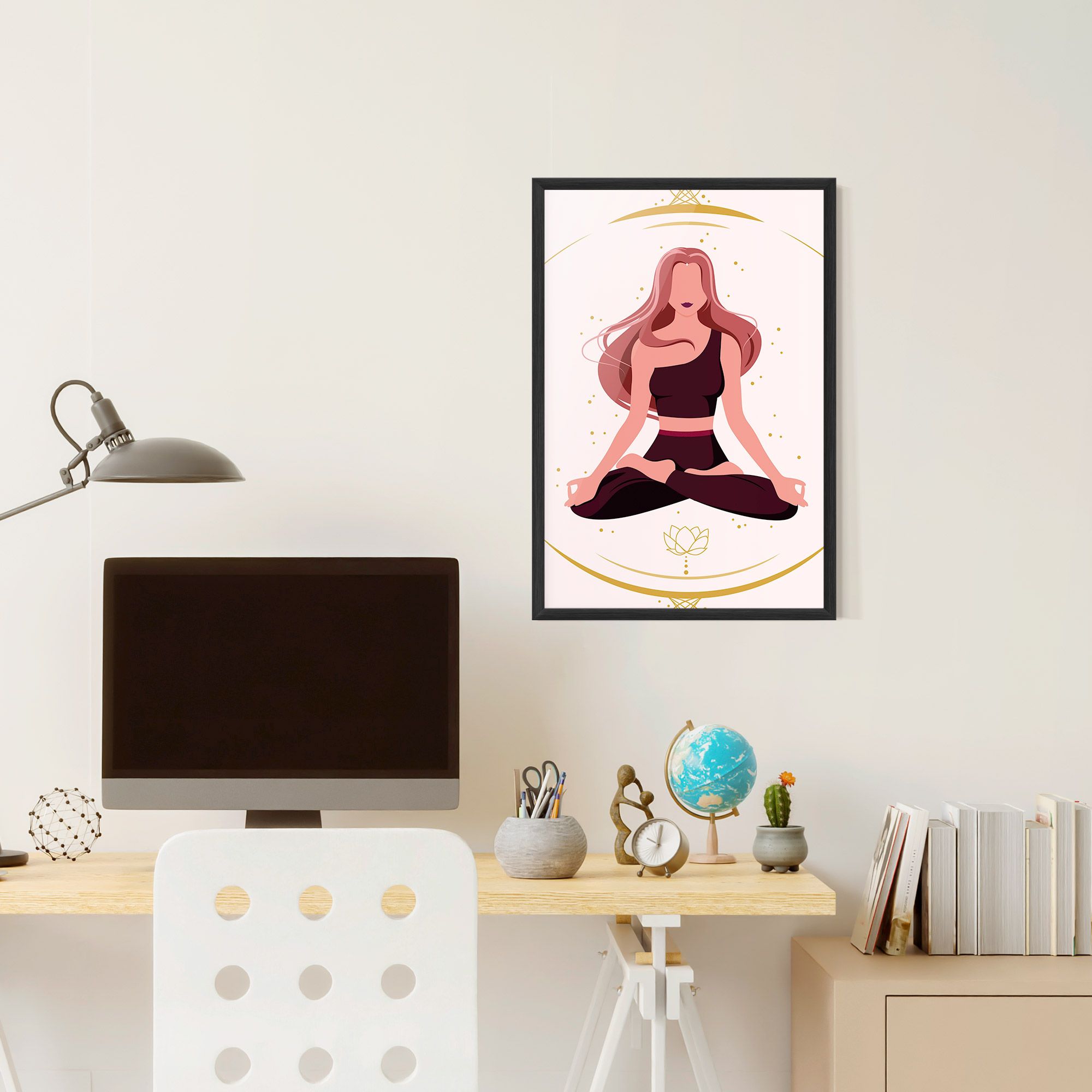 Pretty Yoga Girl mockup 6
