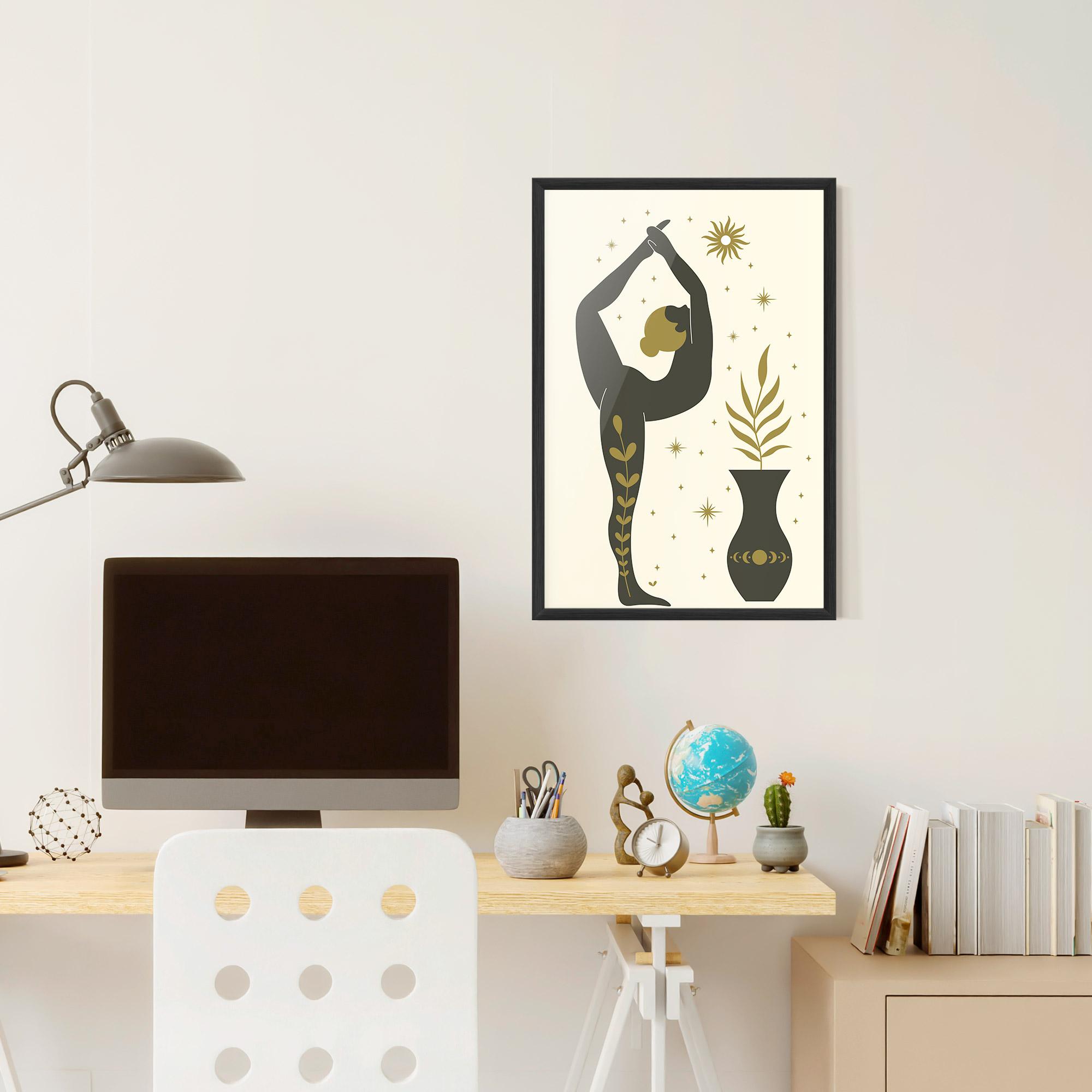 Gerahmte Poster Trivikramasana mockup 6