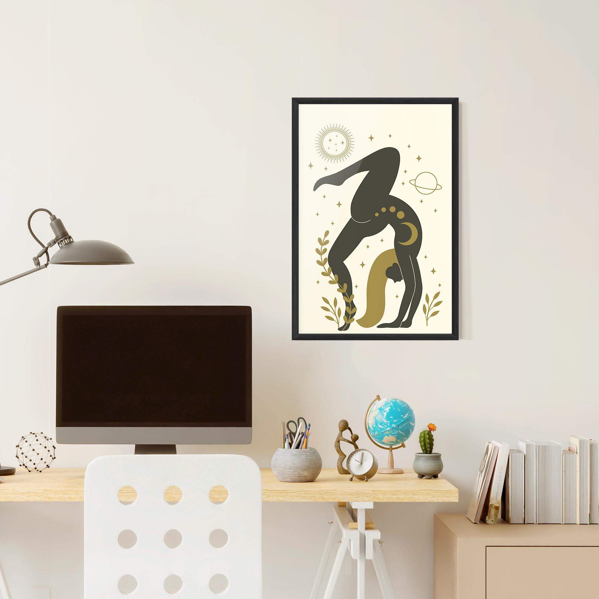 Gerahmte Poster Yoga Sun Pose mockup 6