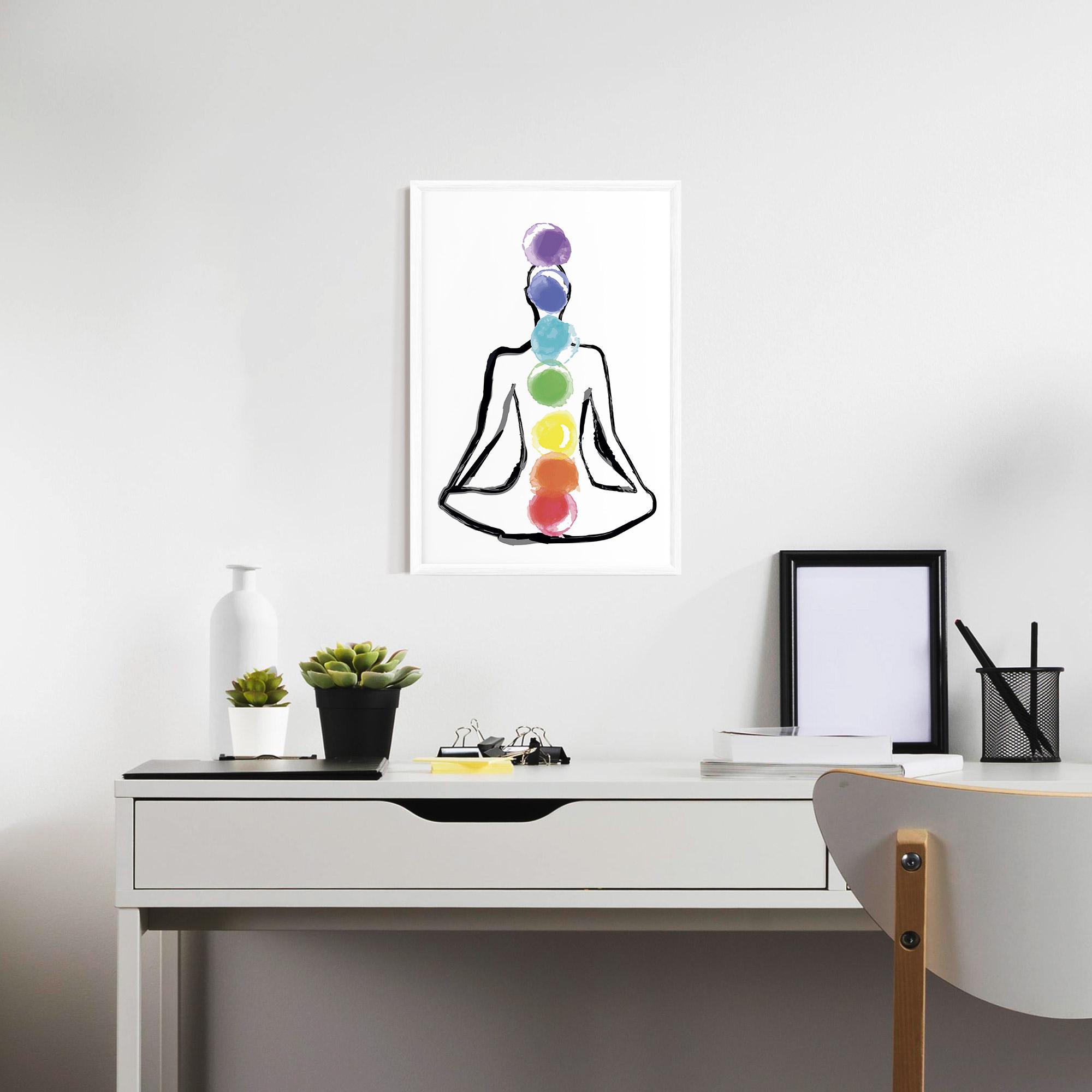 Gerahmte Poster Yoga Color mockup 7