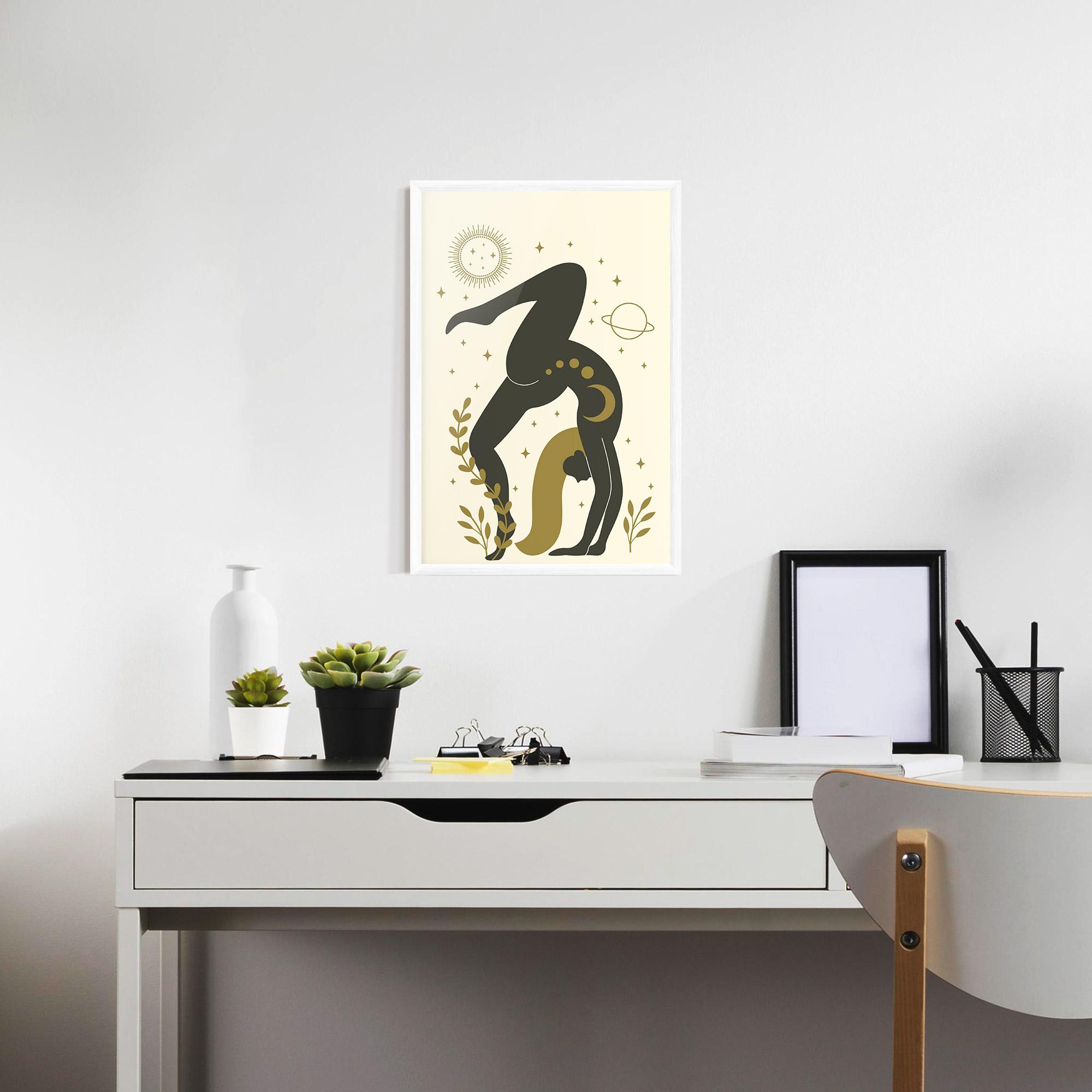 Gerahmte Poster Yoga Sun Pose mockup 7