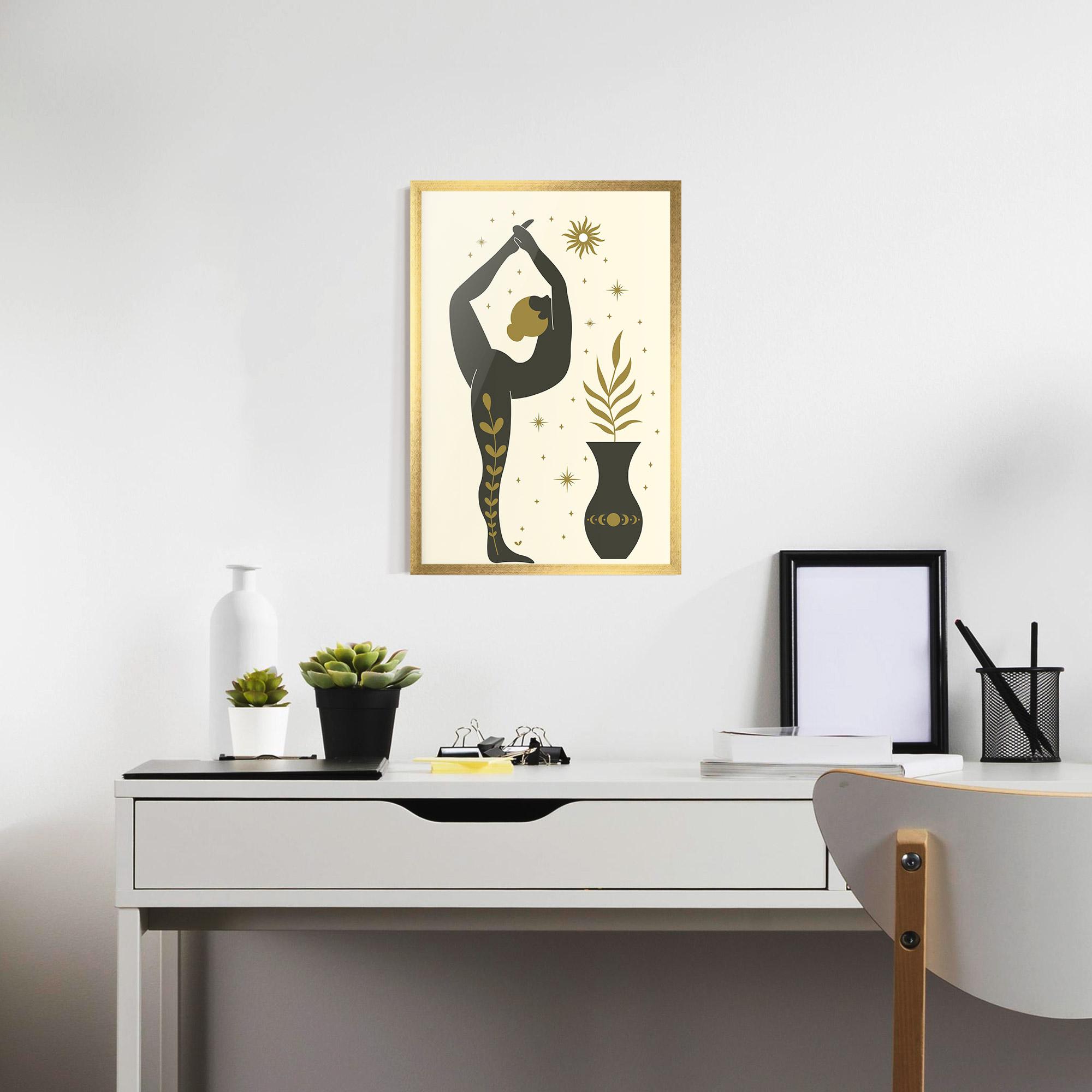 Gerahmte Poster Trivikramasana mockup 7