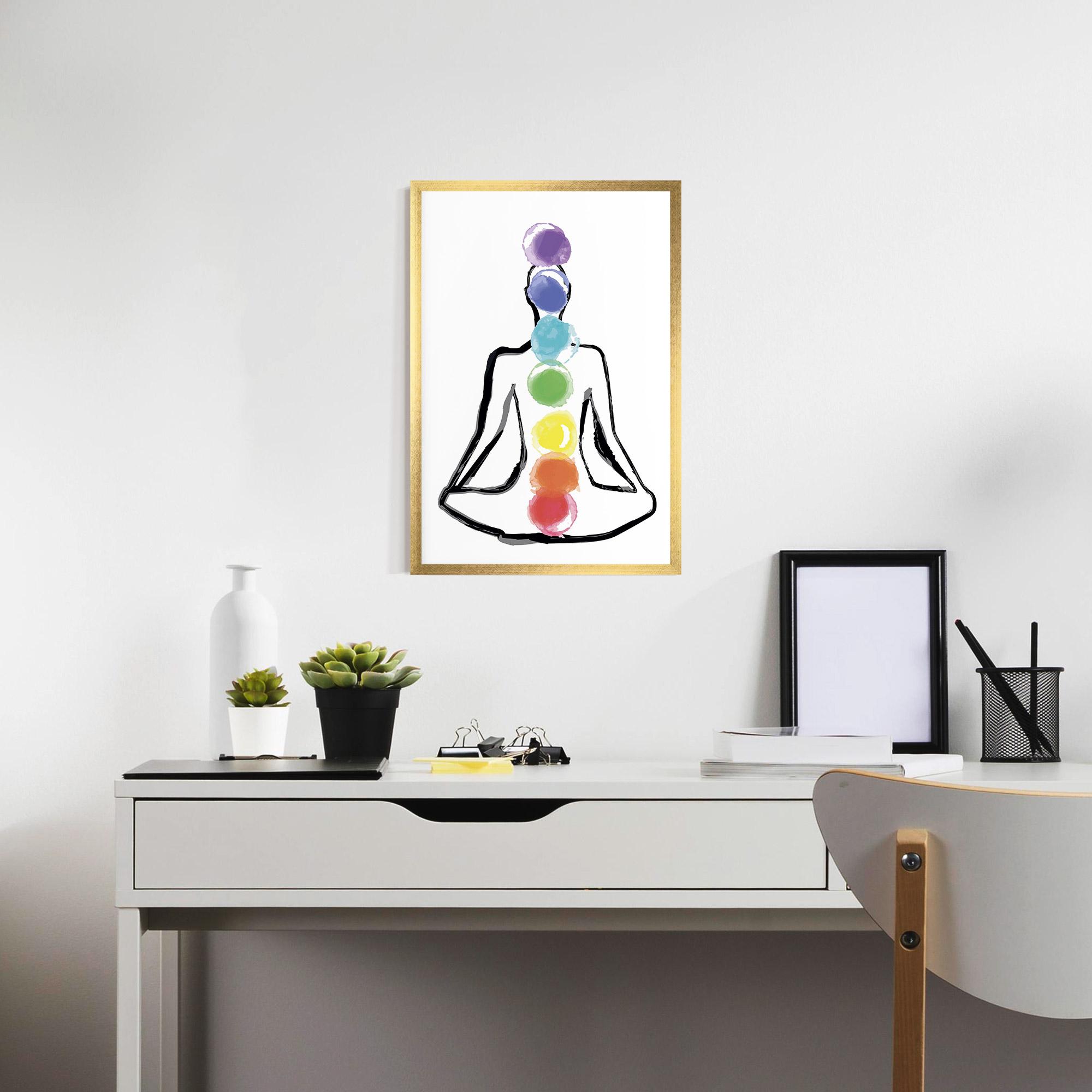 Gerahmte Poster Yoga Color mockup 7