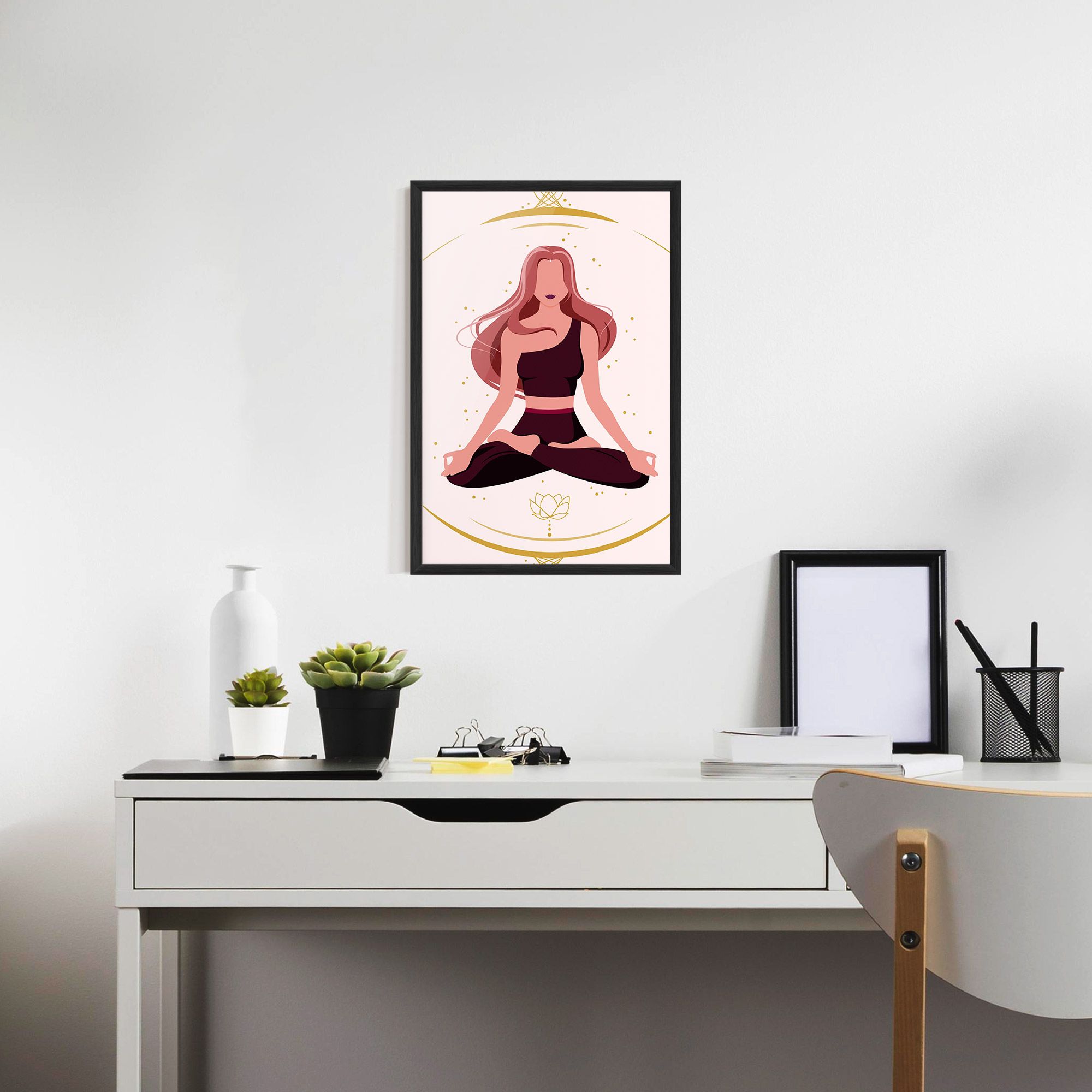 Pretty Yoga Girl mockup 7