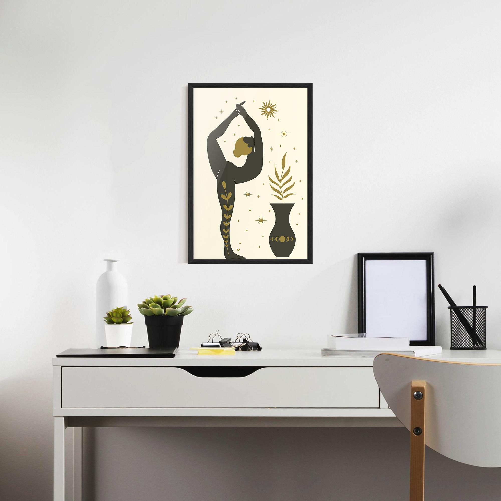 Gerahmte Poster Trivikramasana mockup 7