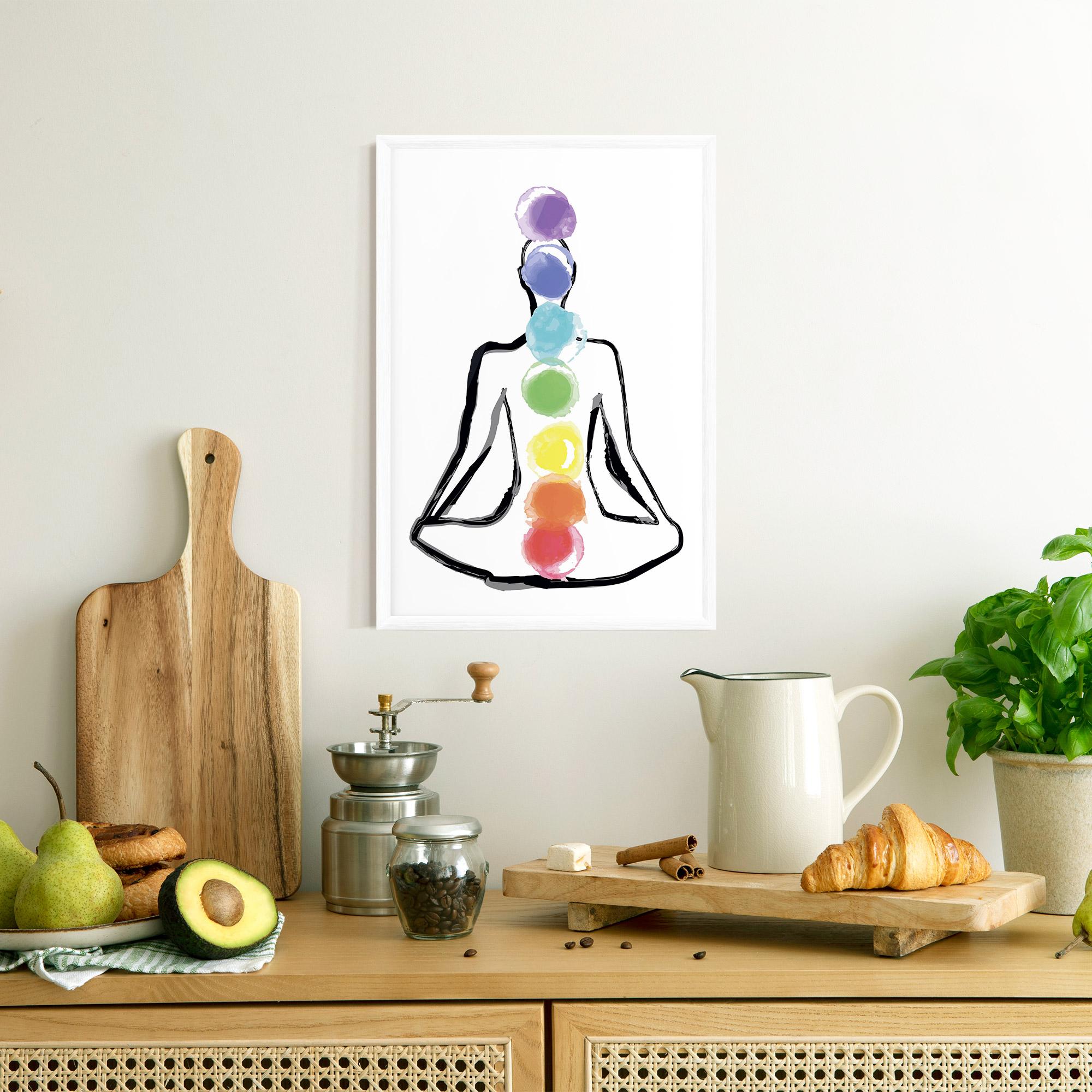 Gerahmte Poster Yoga Color mockup 8