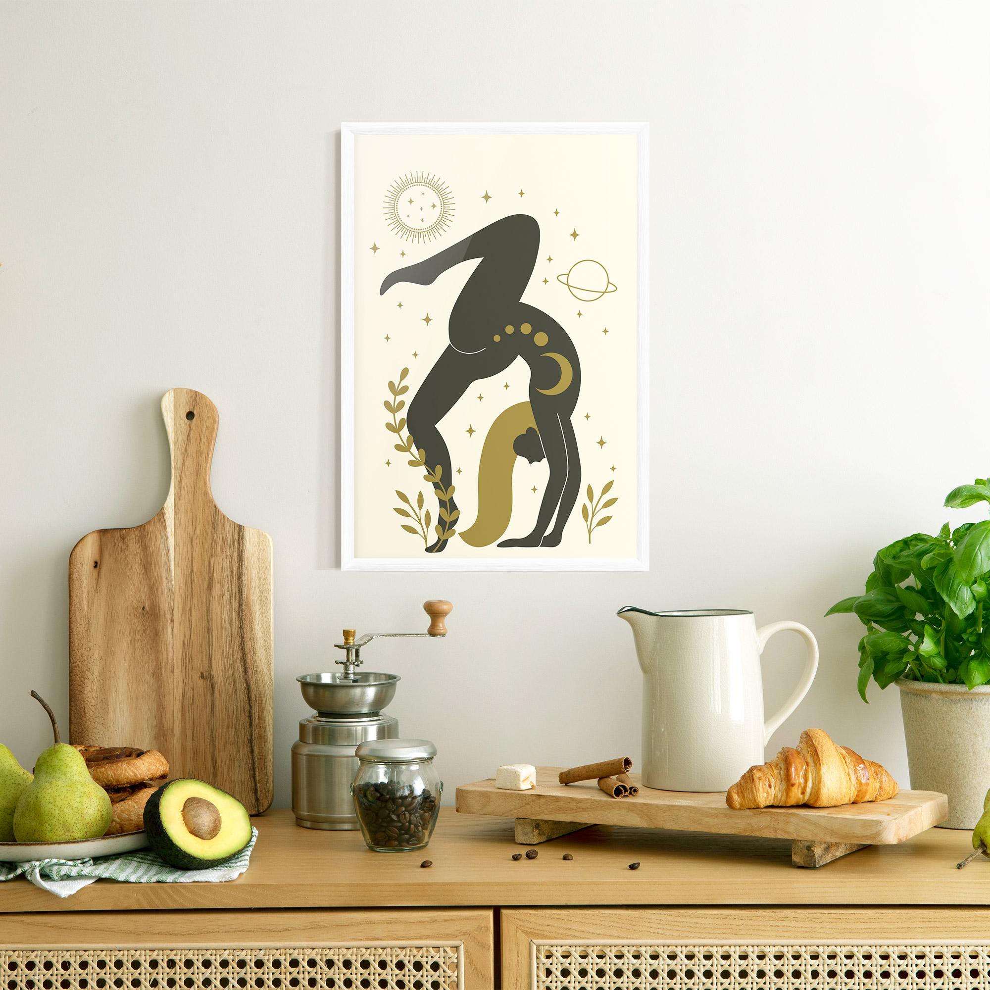 Gerahmte Poster Yoga Sun Pose mockup 8