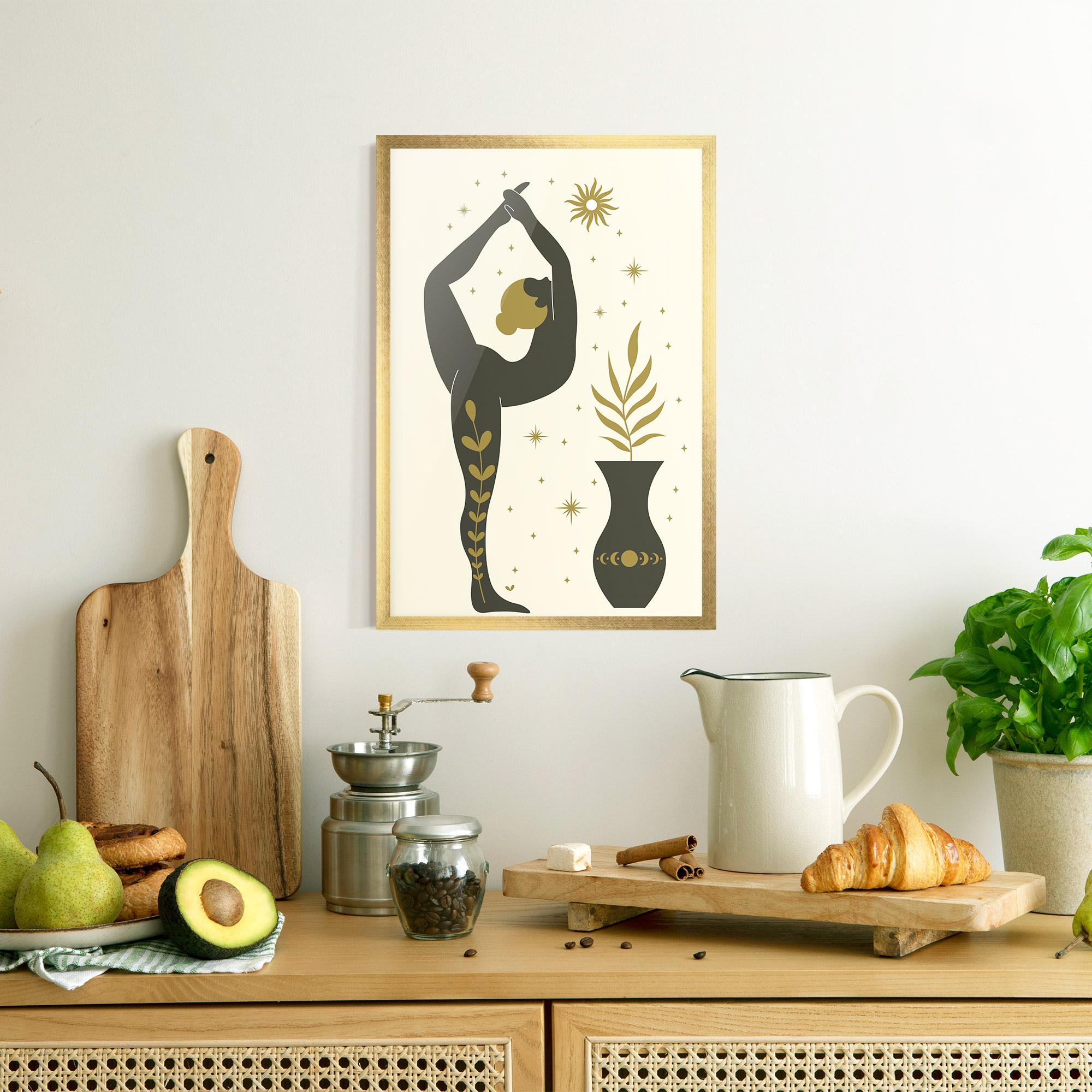 Gerahmte Poster Trivikramasana mockup 8