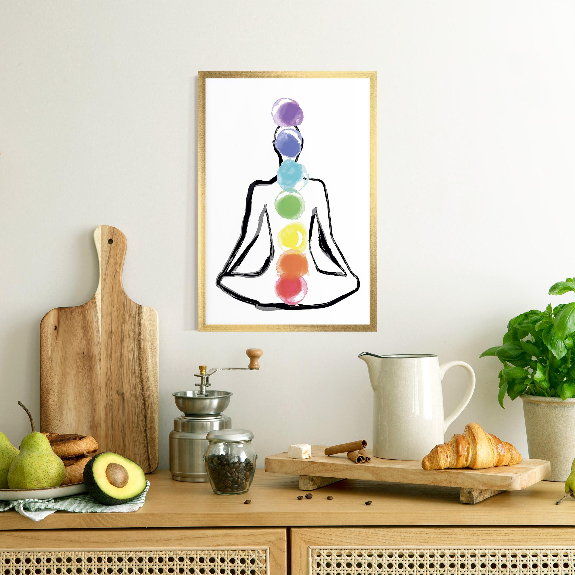 Gerahmte Poster Yoga Color mockup 8