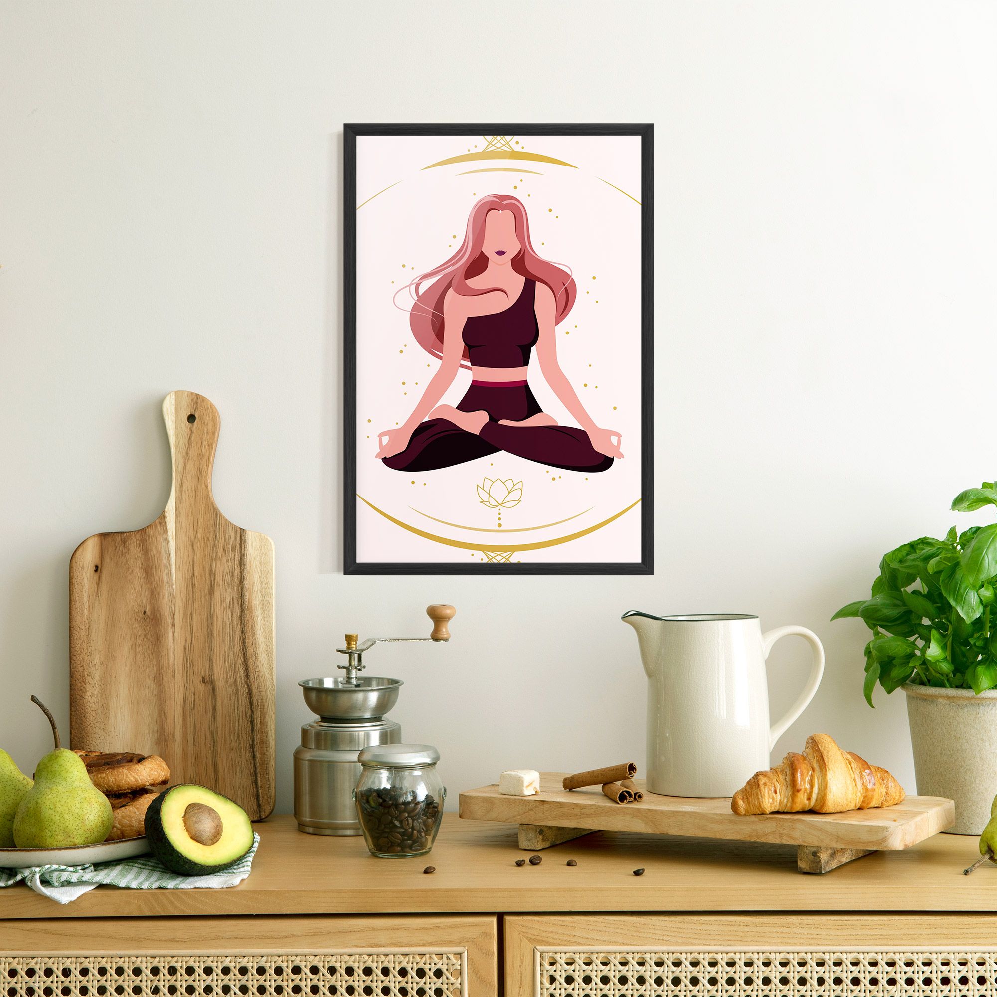 Pretty Yoga Girl mockup 8