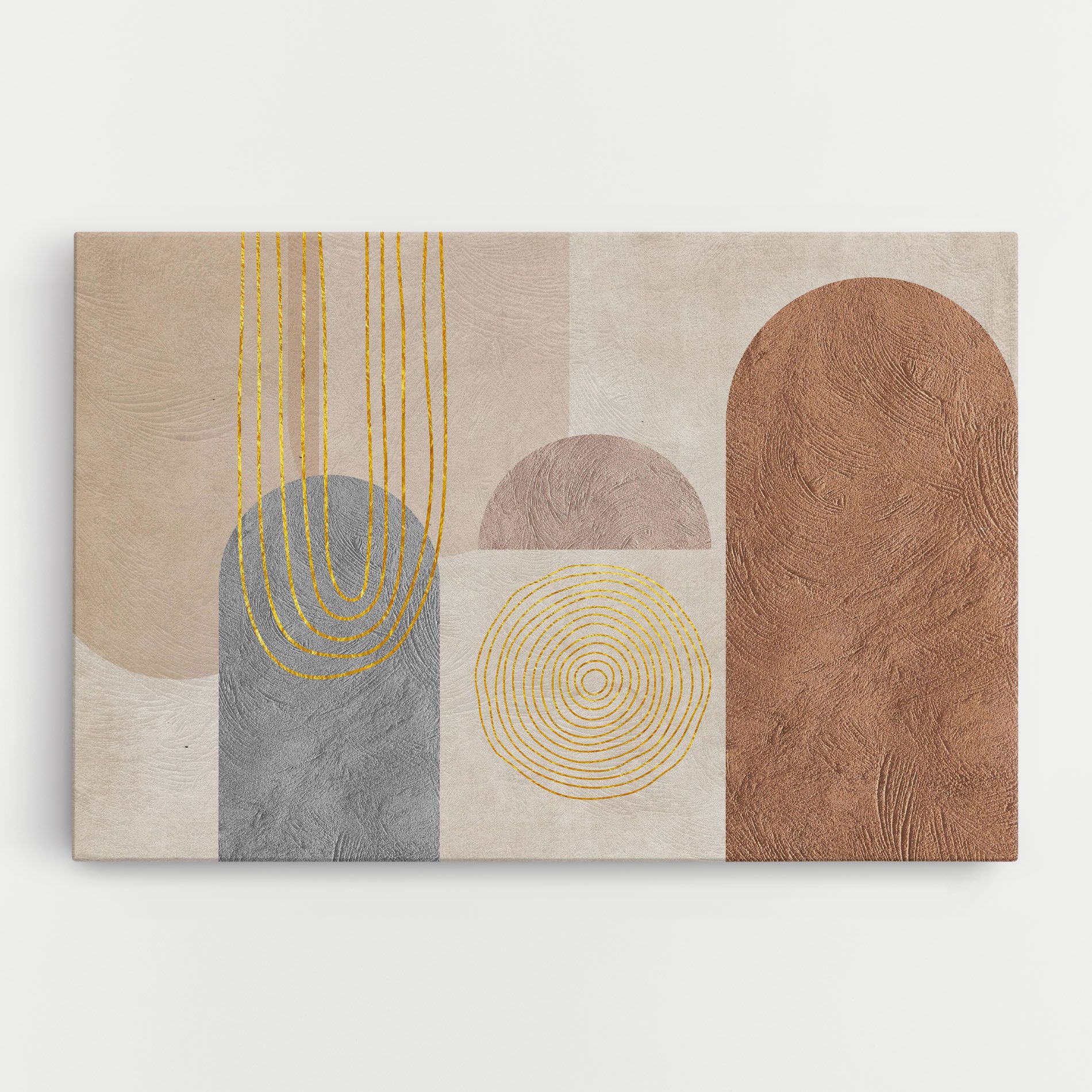 Gray Orange Painting mockup 0