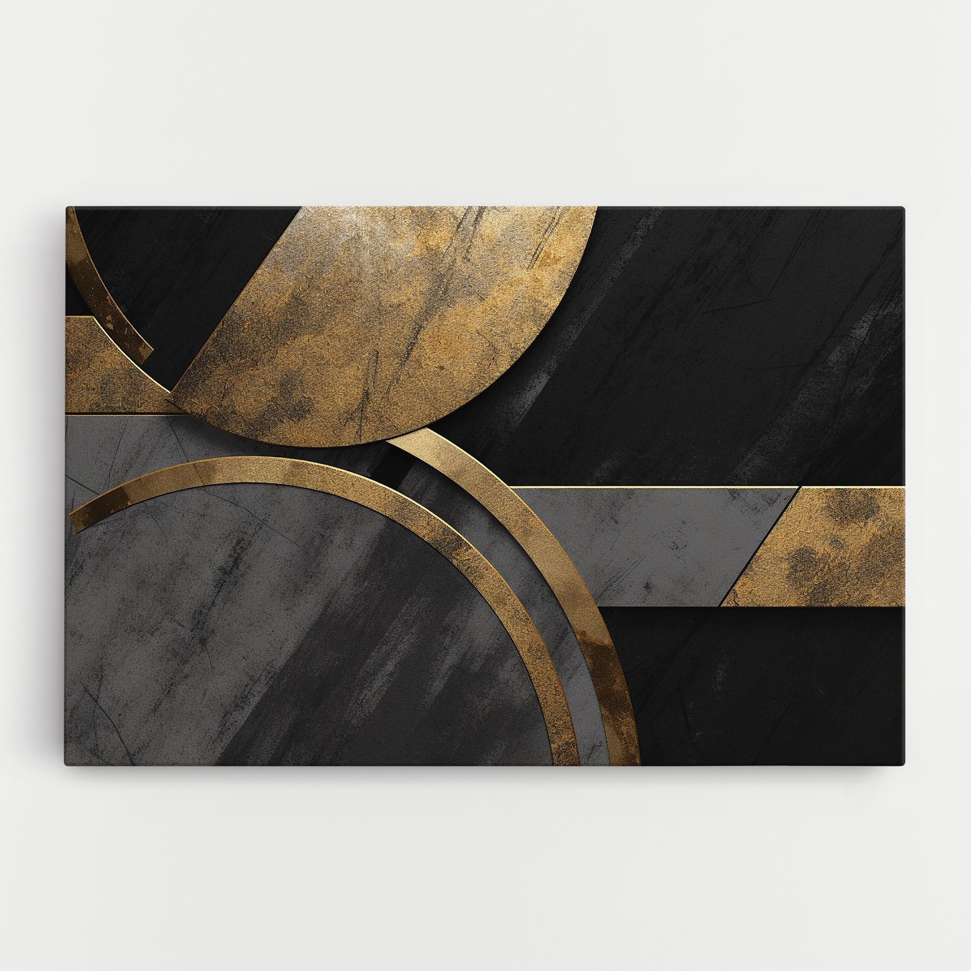 Grey With Gold Painting mockup 0