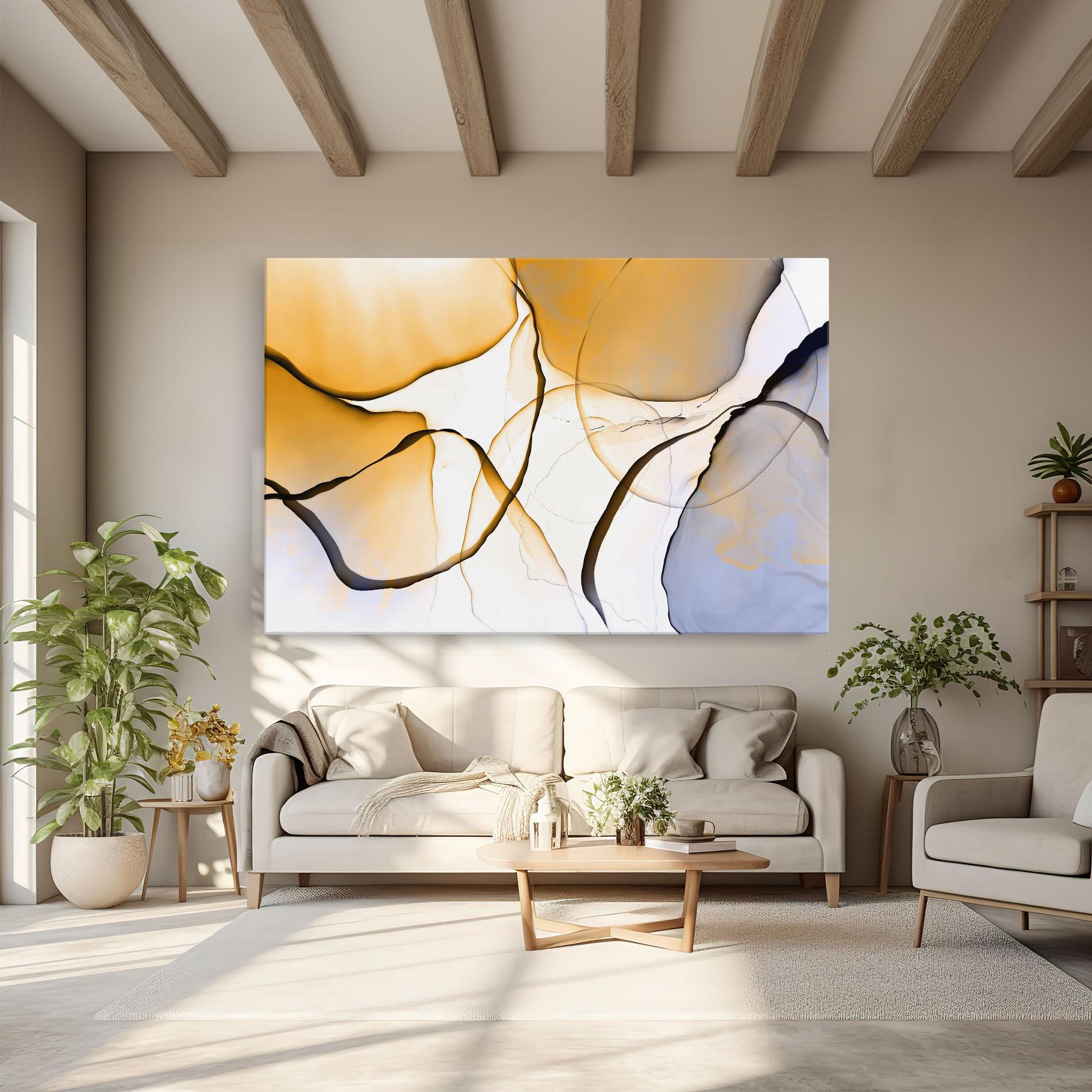 Leinwandbild Abstract Alcohol Ink mockup 6