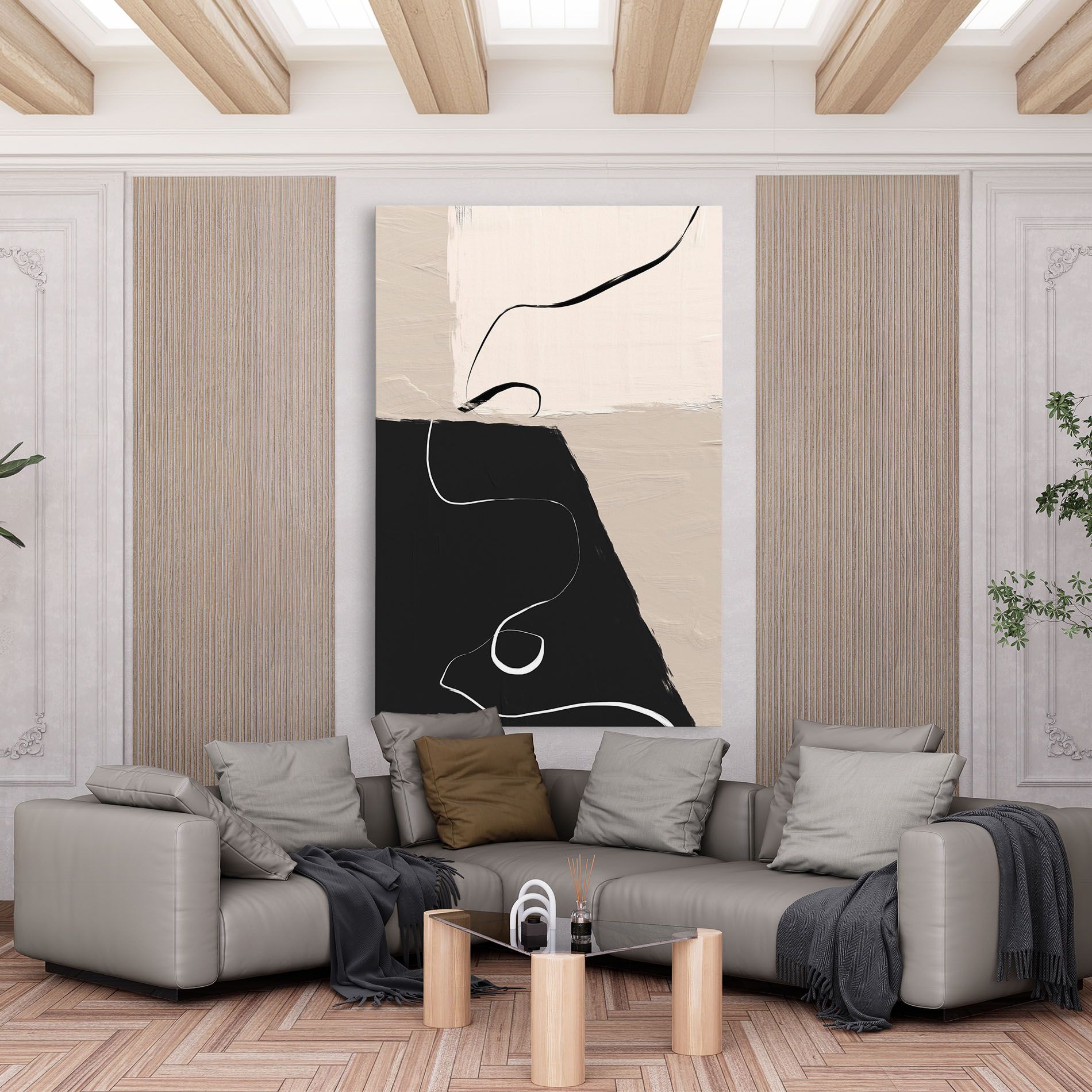 Black Brushstrokes mockup 6