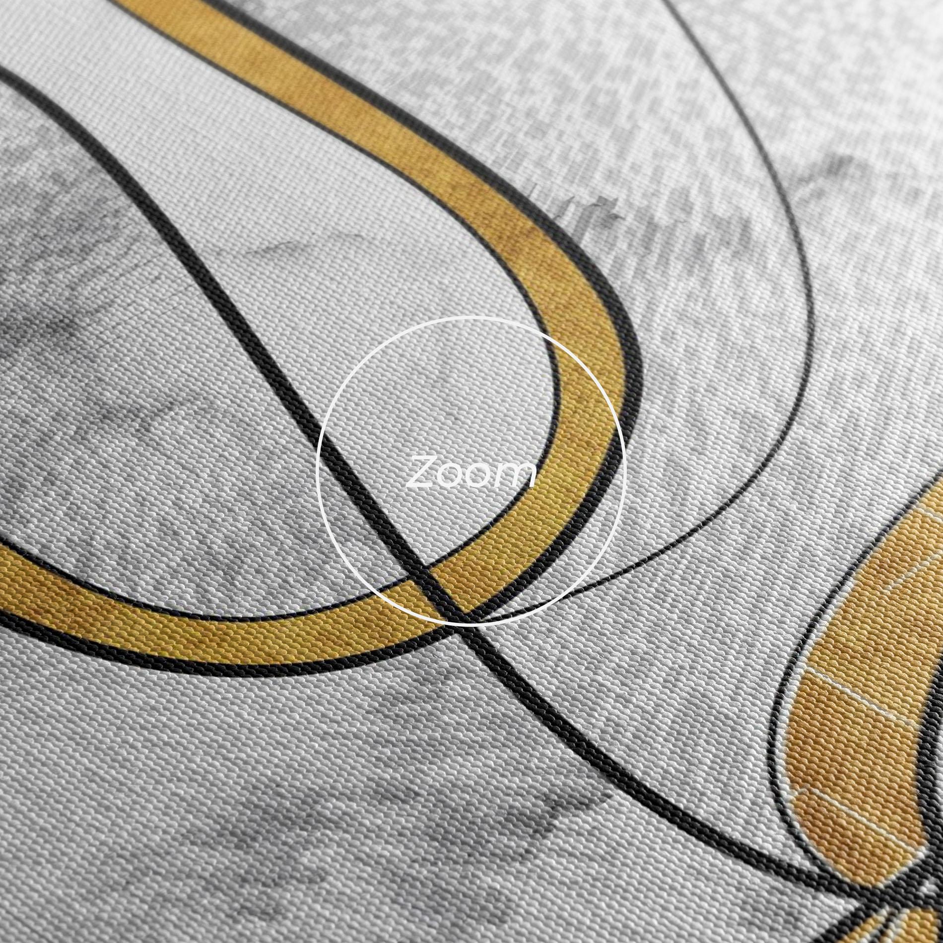 Leinwandbild Abstract Gold Lines mockup 3