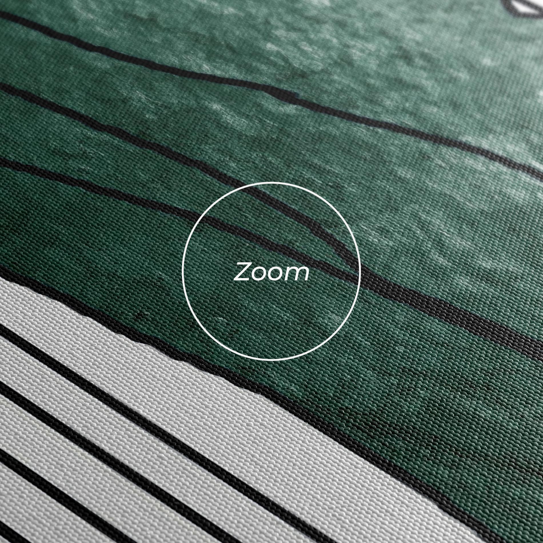 Leinwandbild Abstract Green Face mockup 3