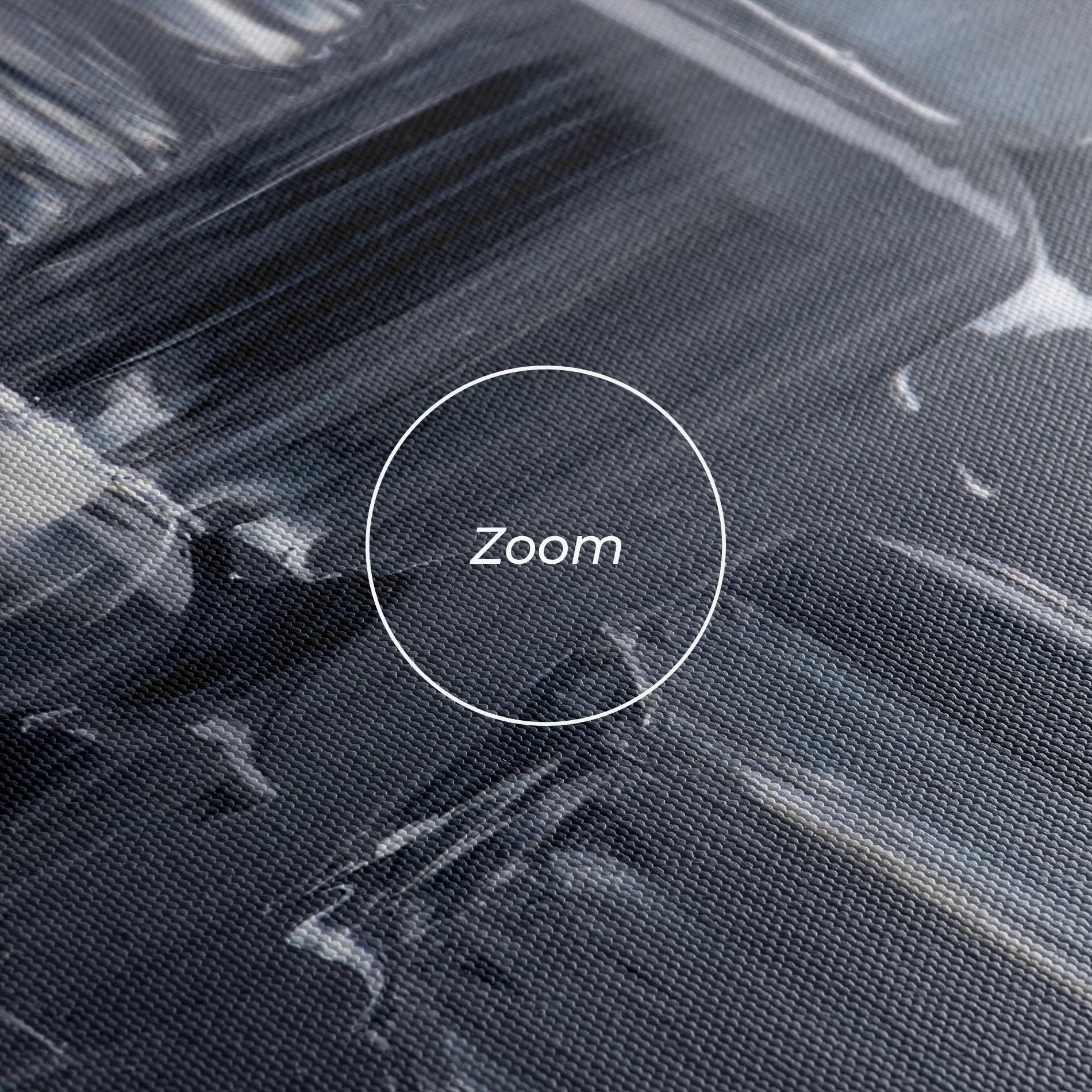 Leinwandbild Black Acrylic Painting mockup 3