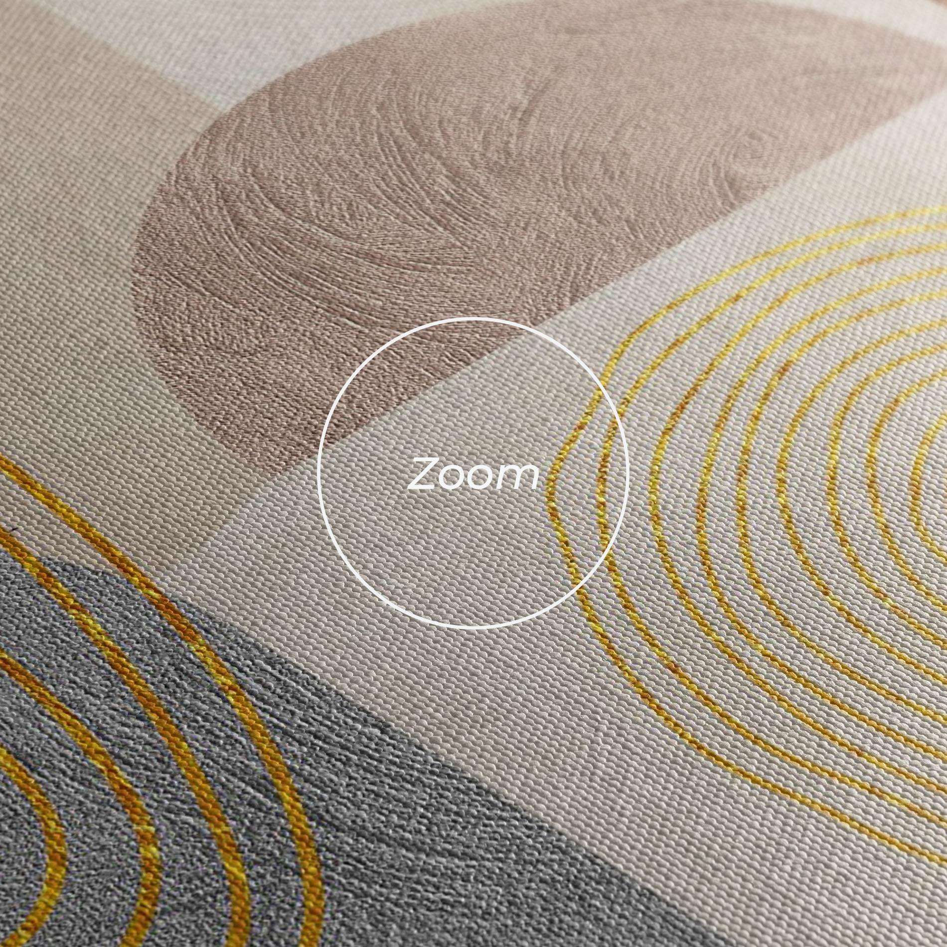 Leinwandbild Gray Orange Painting mockup 3