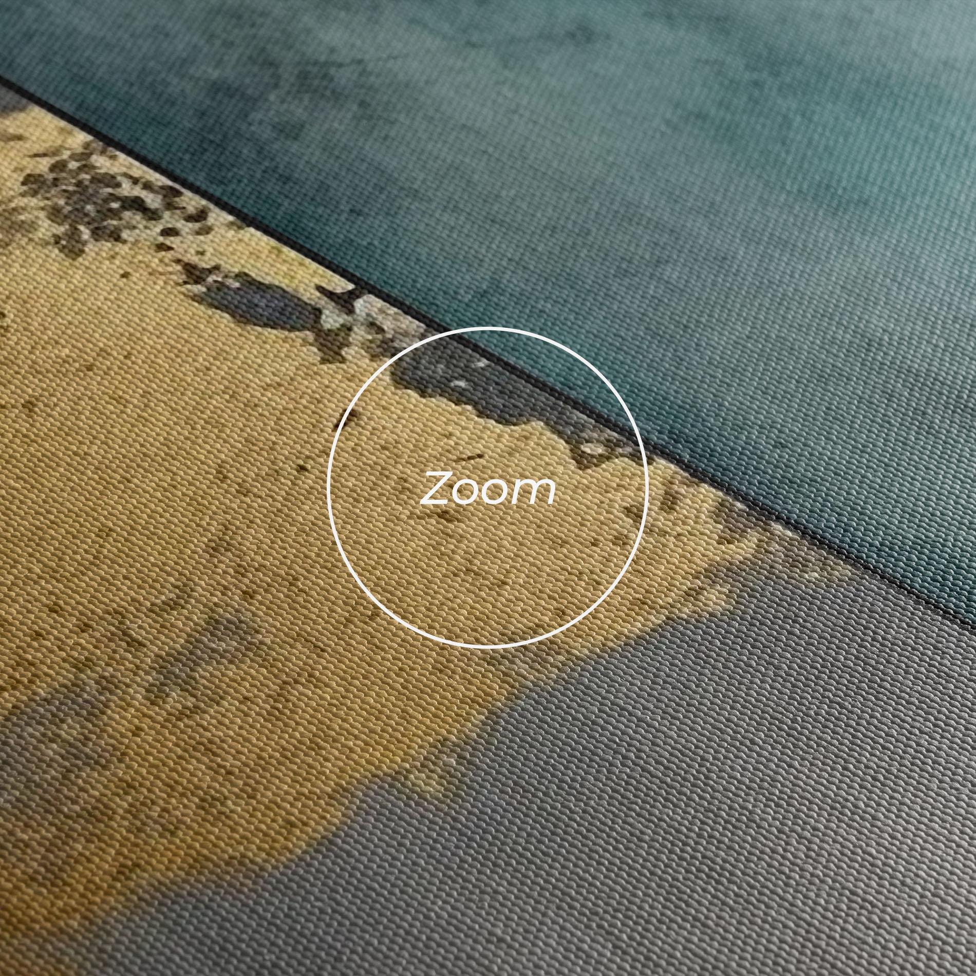 Leinwandbild Green Colors With Gold mockup 3