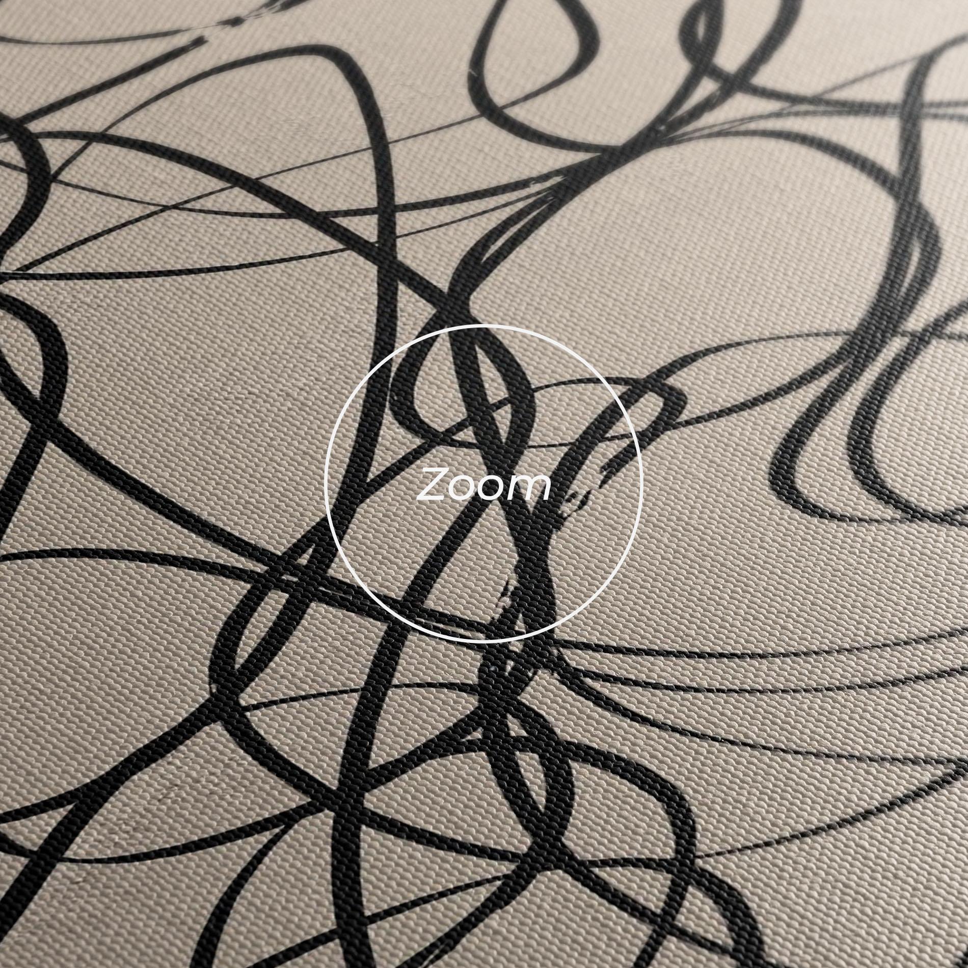 Leinwandbild Hand Painted Pattern mockup 3