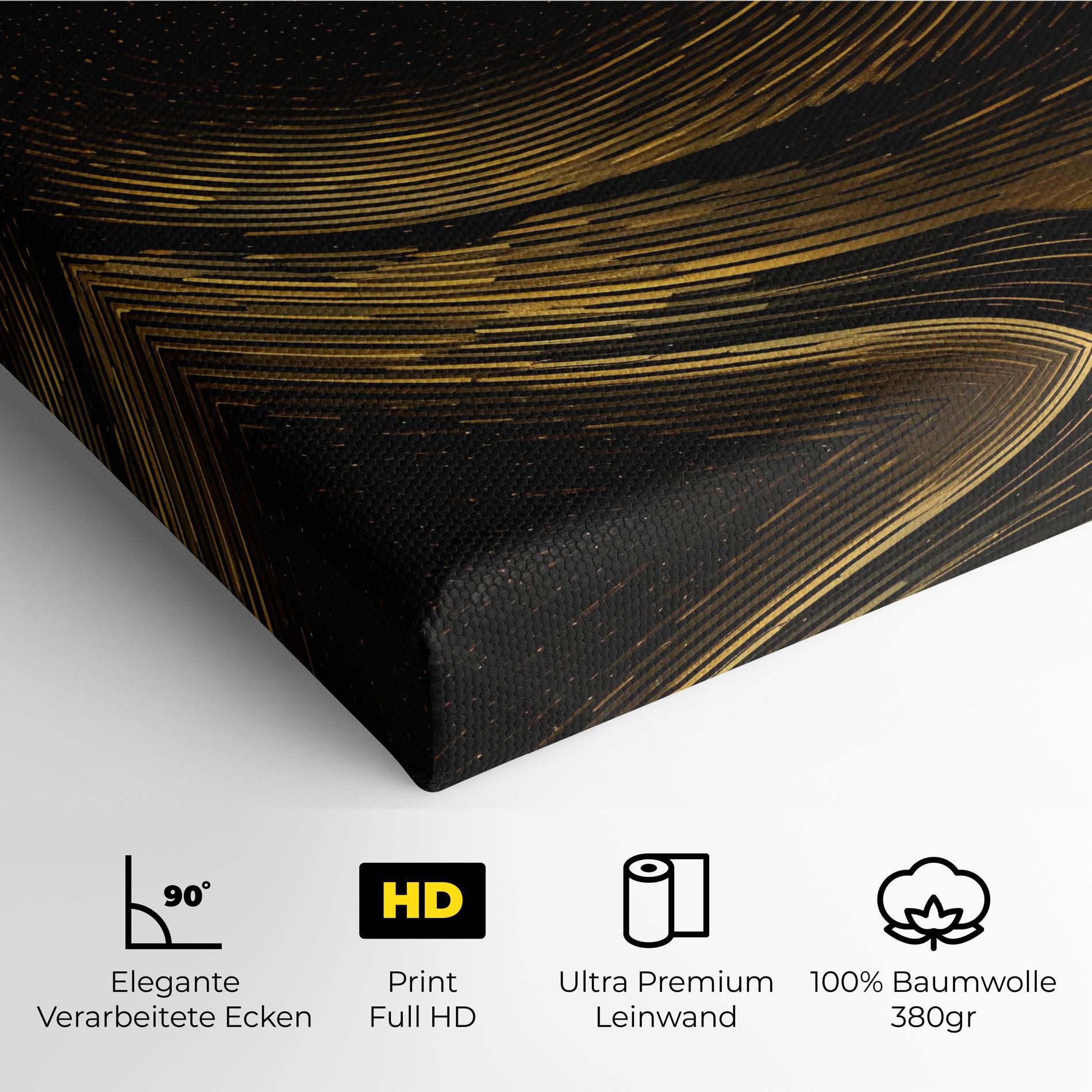 Black Painting With Gold mockup 4