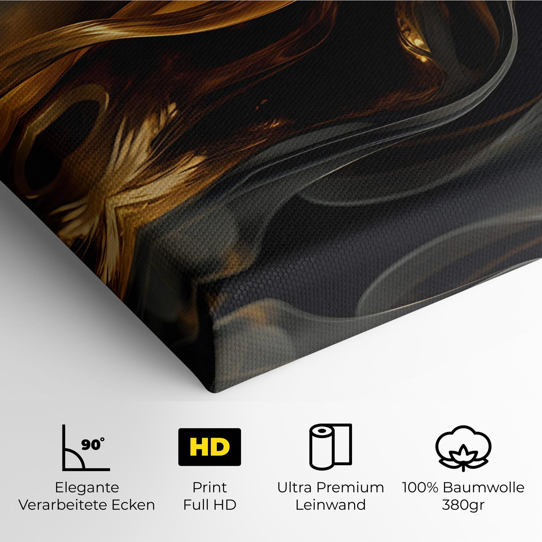 Gold With Black Wave mockup 4