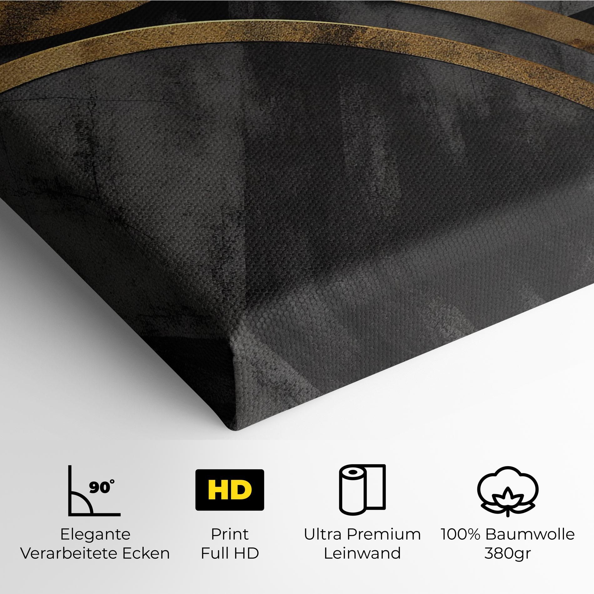 Grey With Gold Painting mockup 4