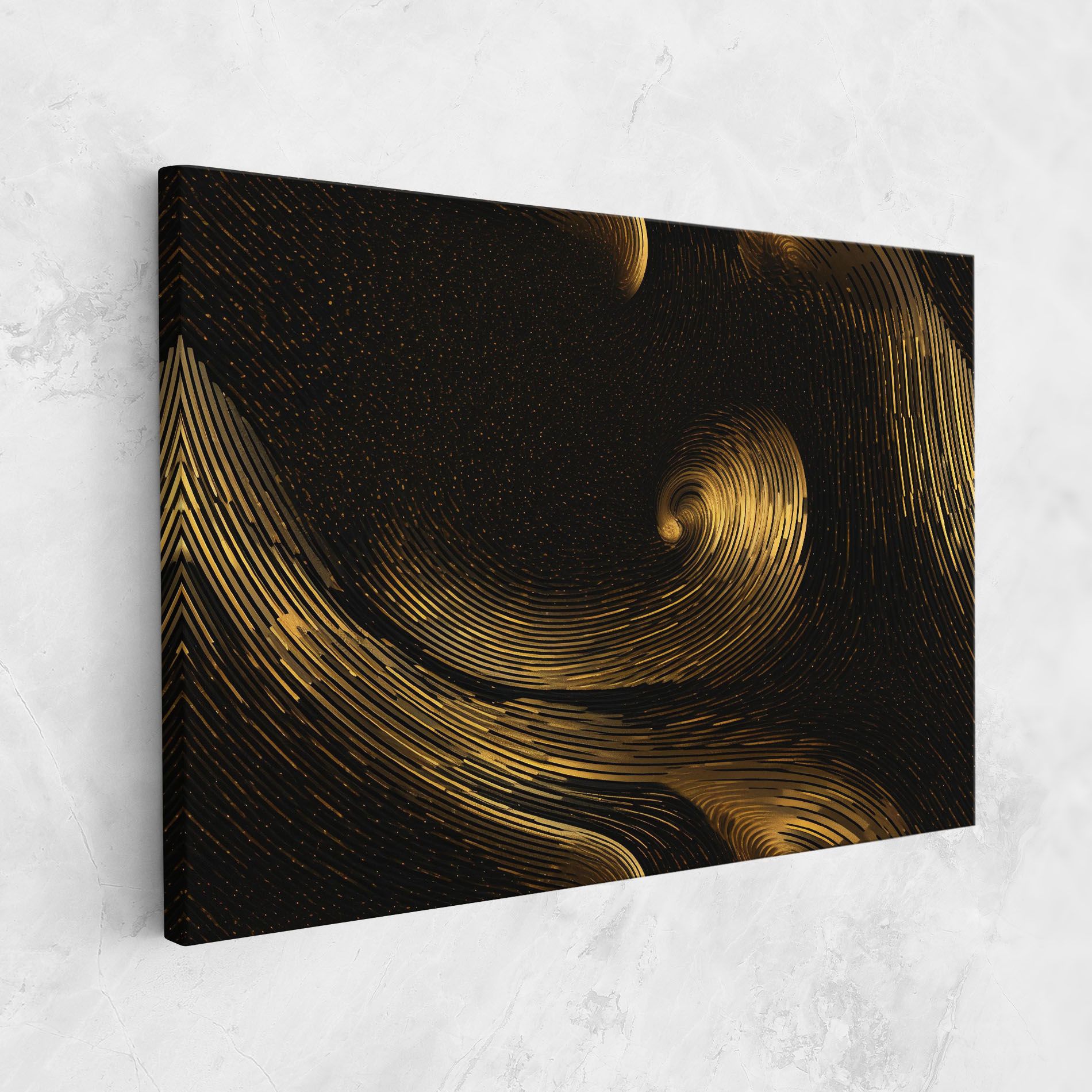 Black Painting With Gold mockup 1