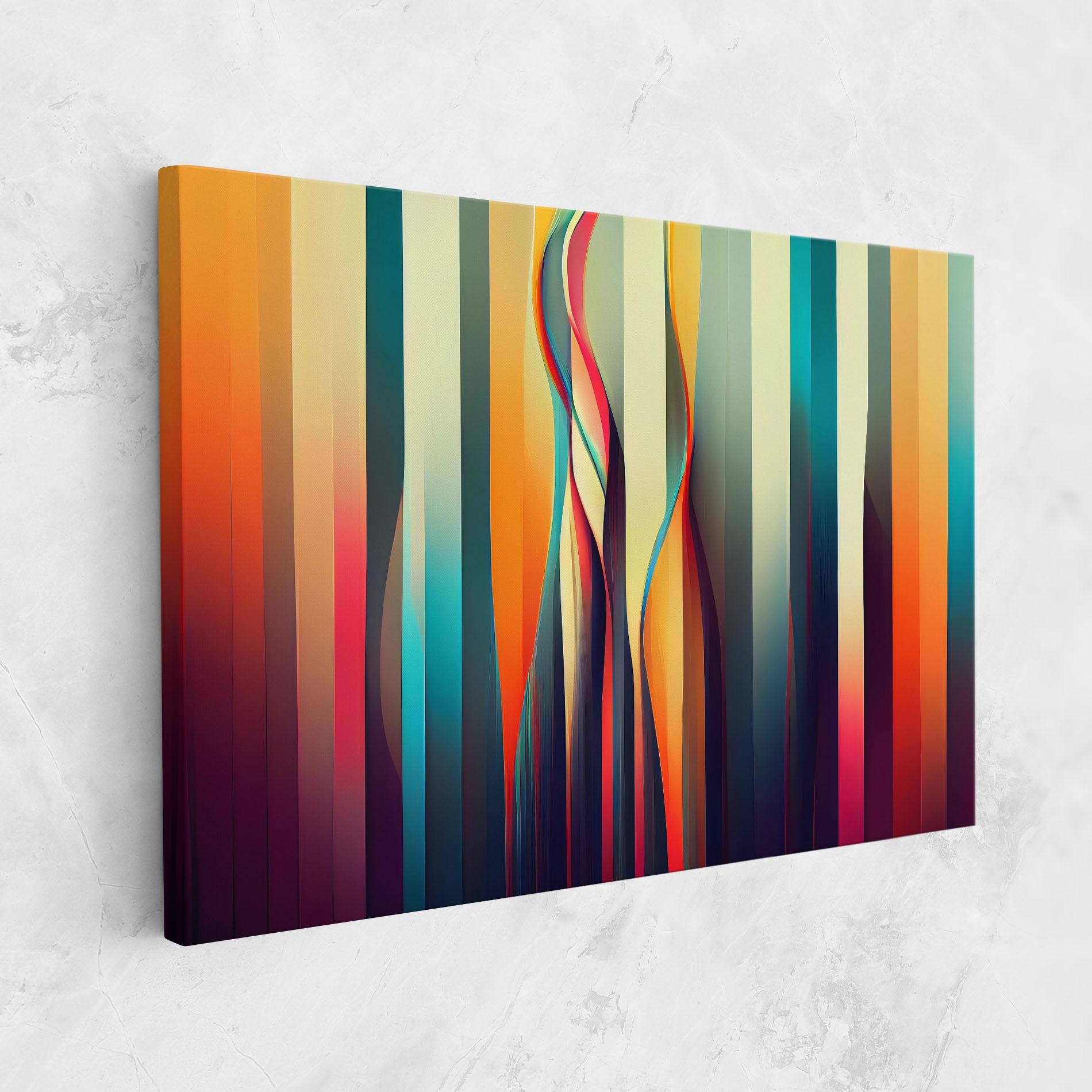 Leinwandbild Colorful Geometric Background mockup 1