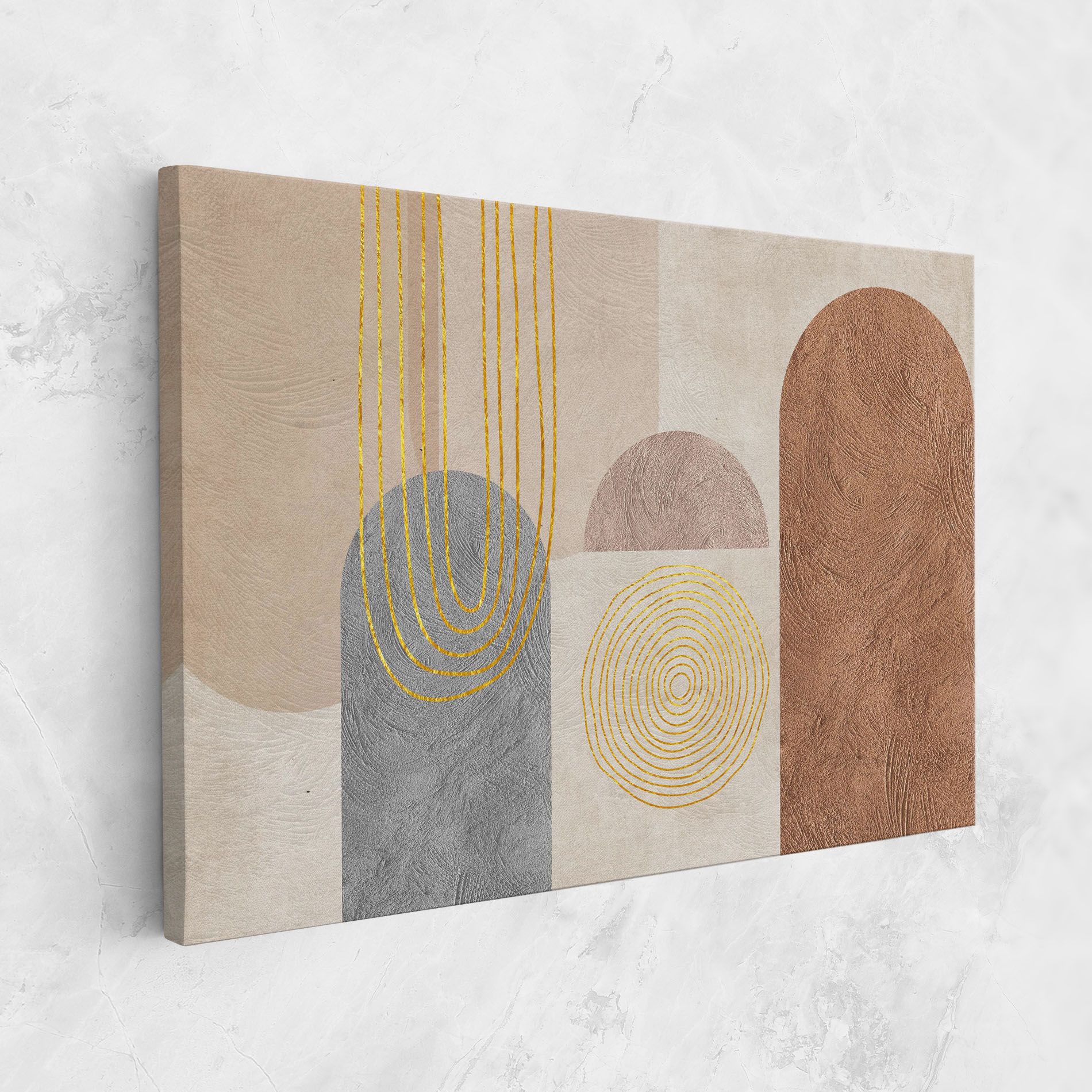 Gray Orange Painting mockup 1