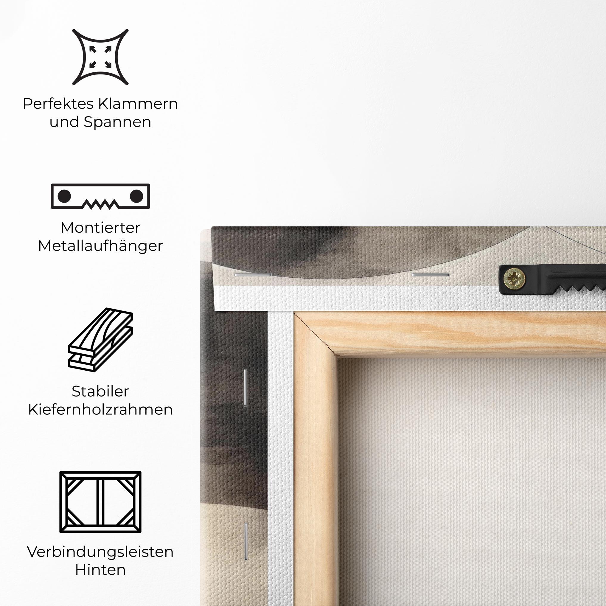 Leinwandbild Abstract Circle Painting mockup 5