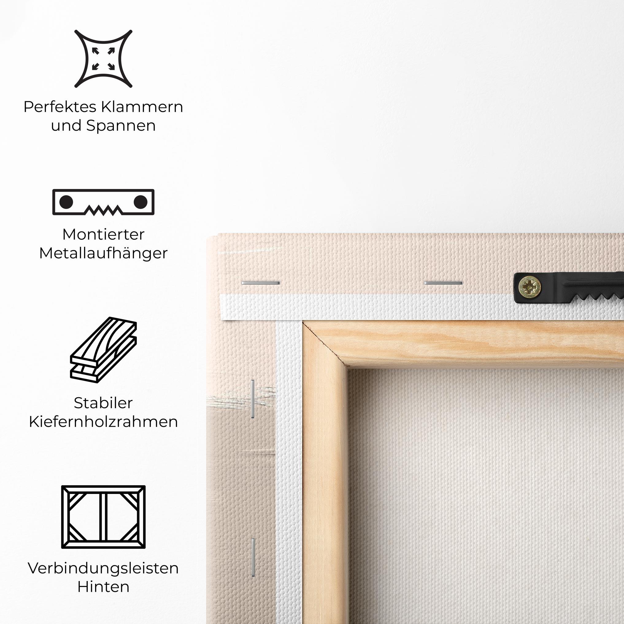 Leinwandbild Black Brushstrokes mockup 5