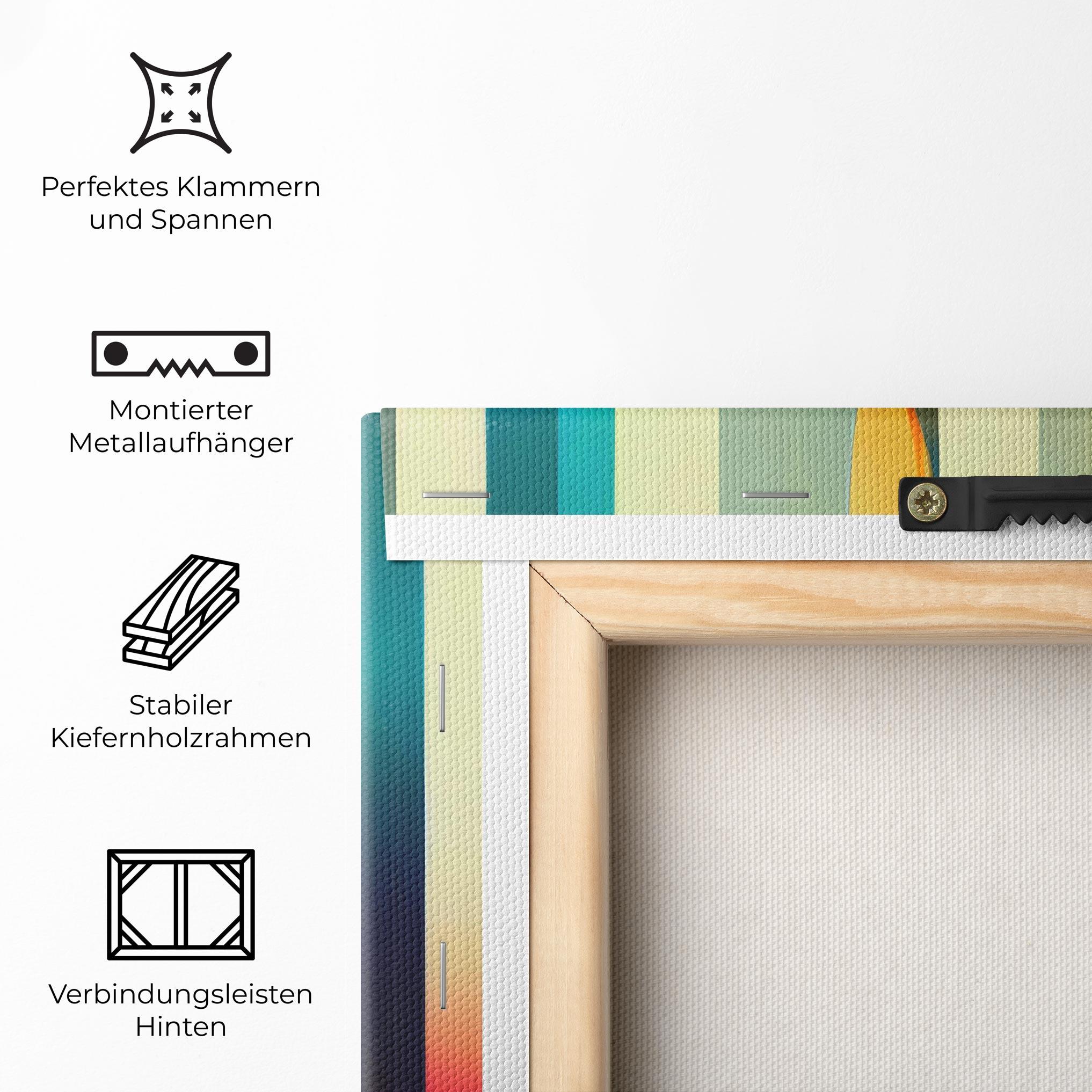 Leinwandbild Colorful Geometric Background mockup 5