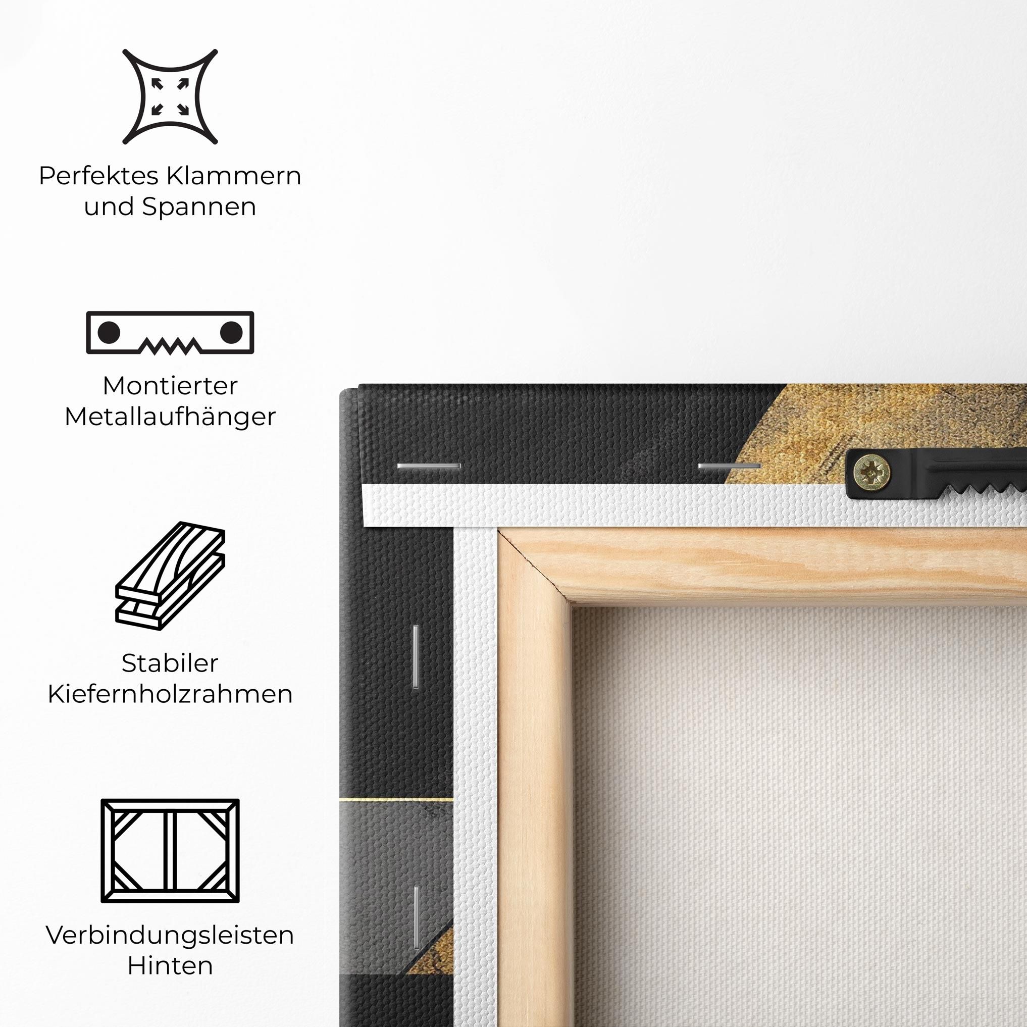 Grey With Gold Painting mockup 5