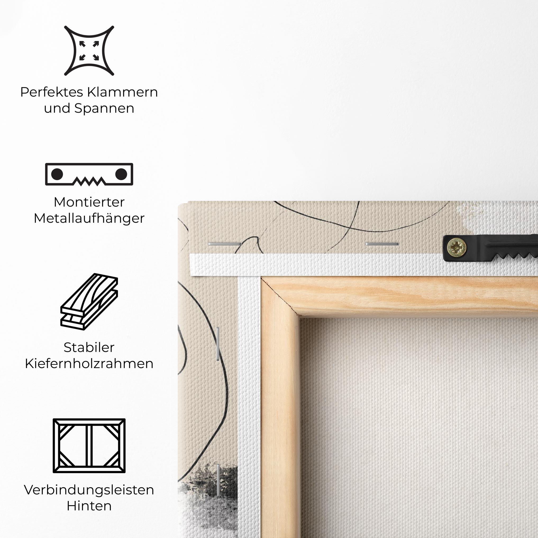 Leinwandbild Unique Acrylic Paintings mockup 5